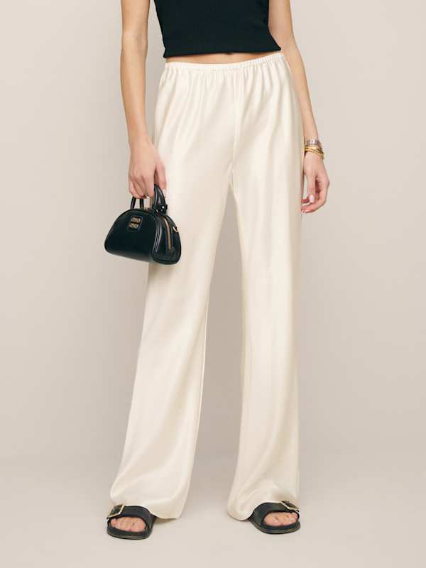 Vida Low Rise Linen Pant