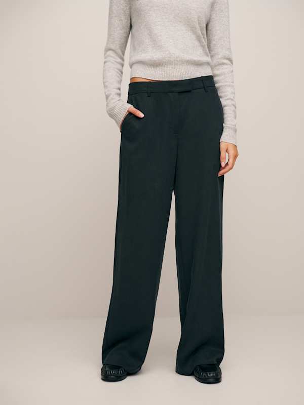 Vida Low Rise Linen Pant