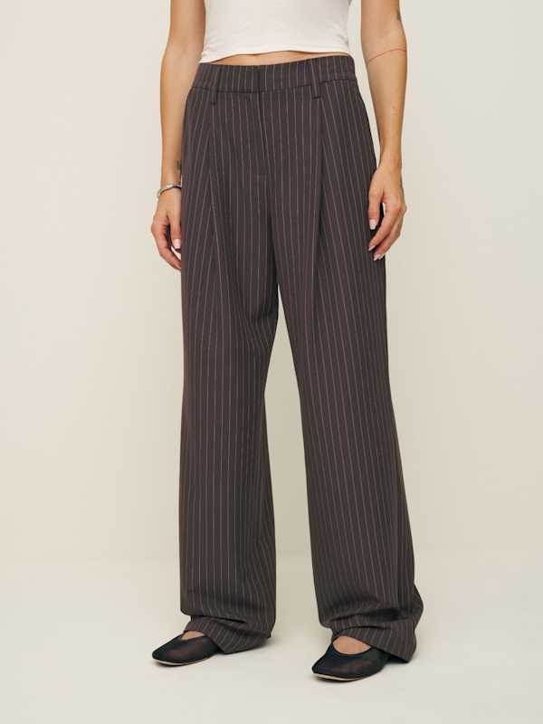 Vida Low Rise Linen Pant