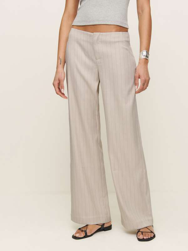 Vida Low Rise Linen Pant