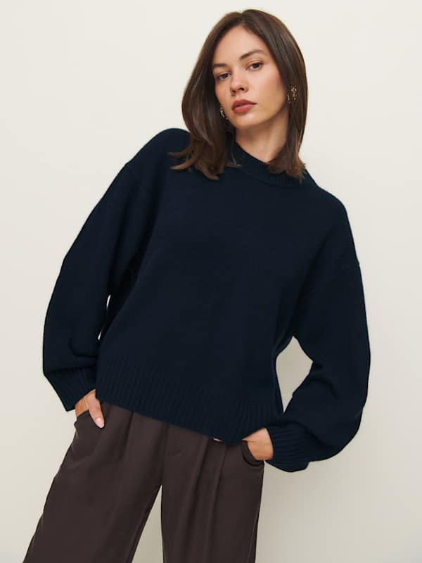 Clara Cashmere Crew Cardigan