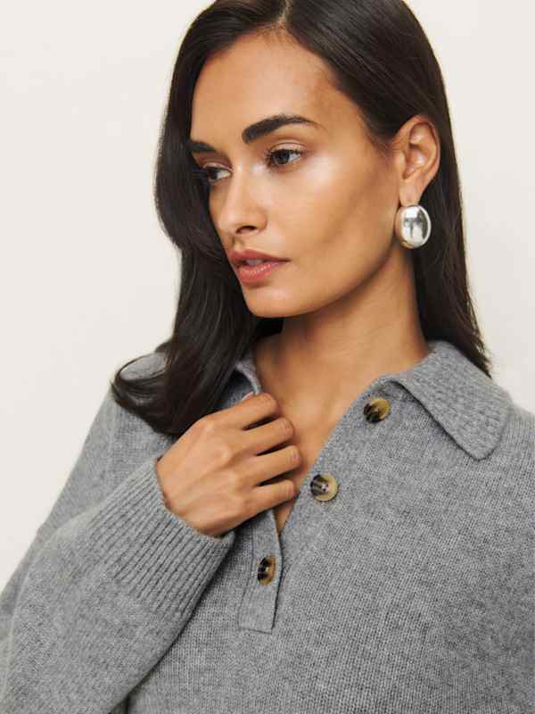 Clara Cashmere Crew Cardigan