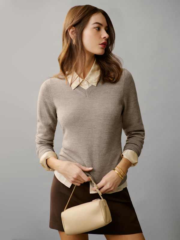 Clara Cashmere Crew Cardigan