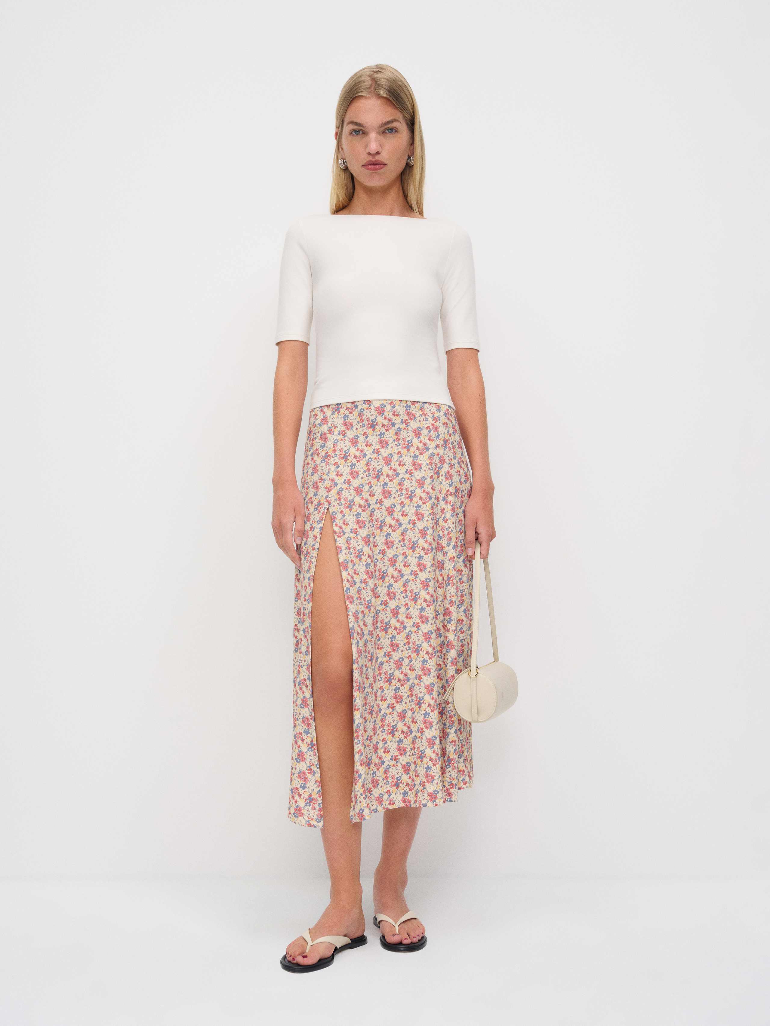 Reformation Zoe Skirt 12 In Multi