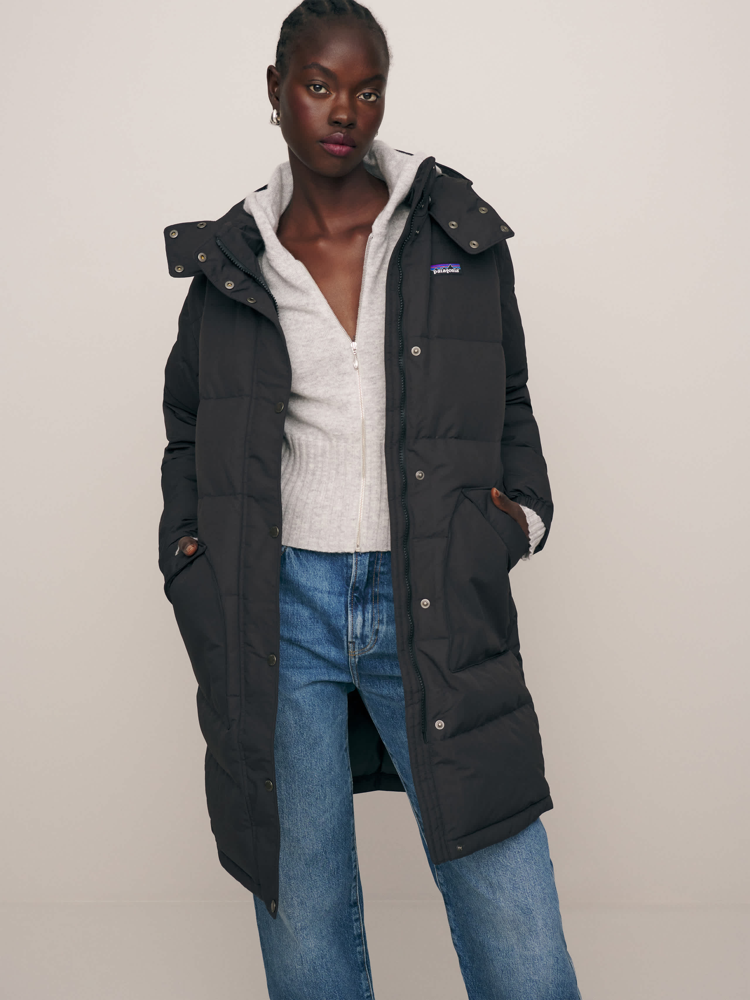 Patagonia W's Downdrift Parka Black Xl In Black