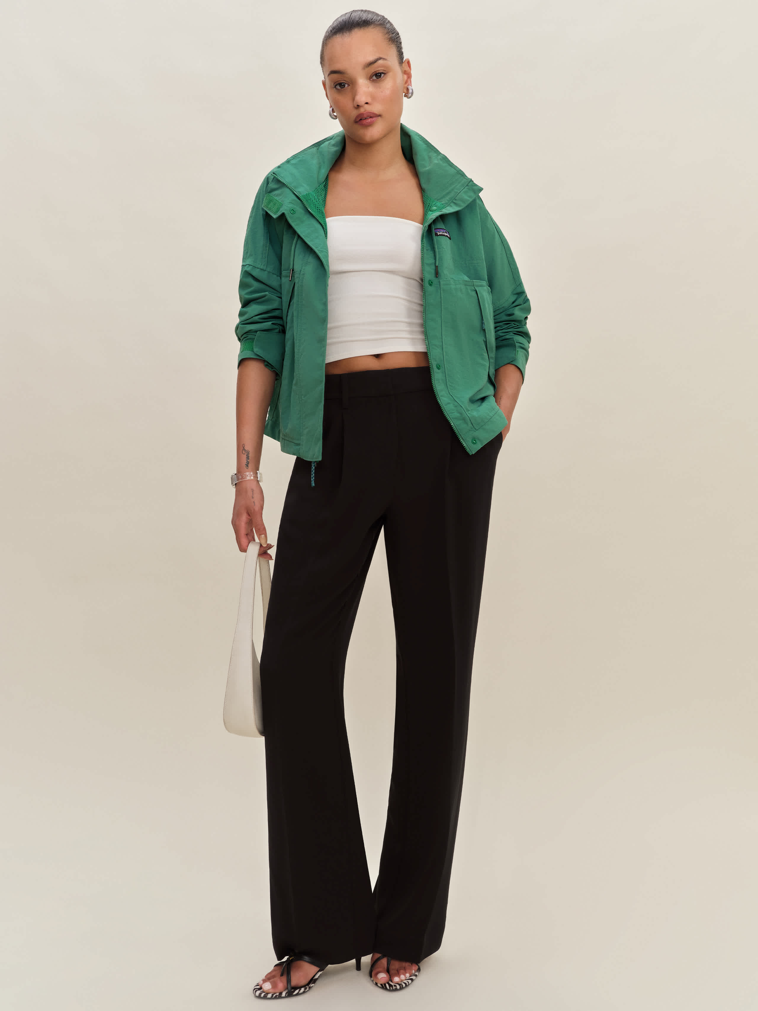 Patagonia Women's Skysail Jacket Heartleaf Green Xl In Green