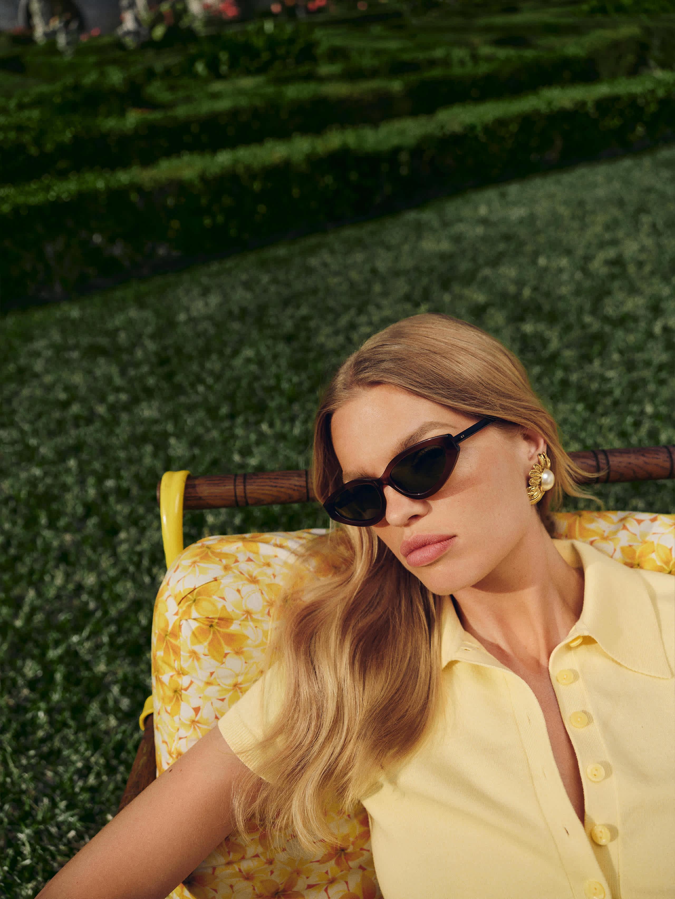 Jimmy Fairly Jade Sunglasses Brown/green In Brown