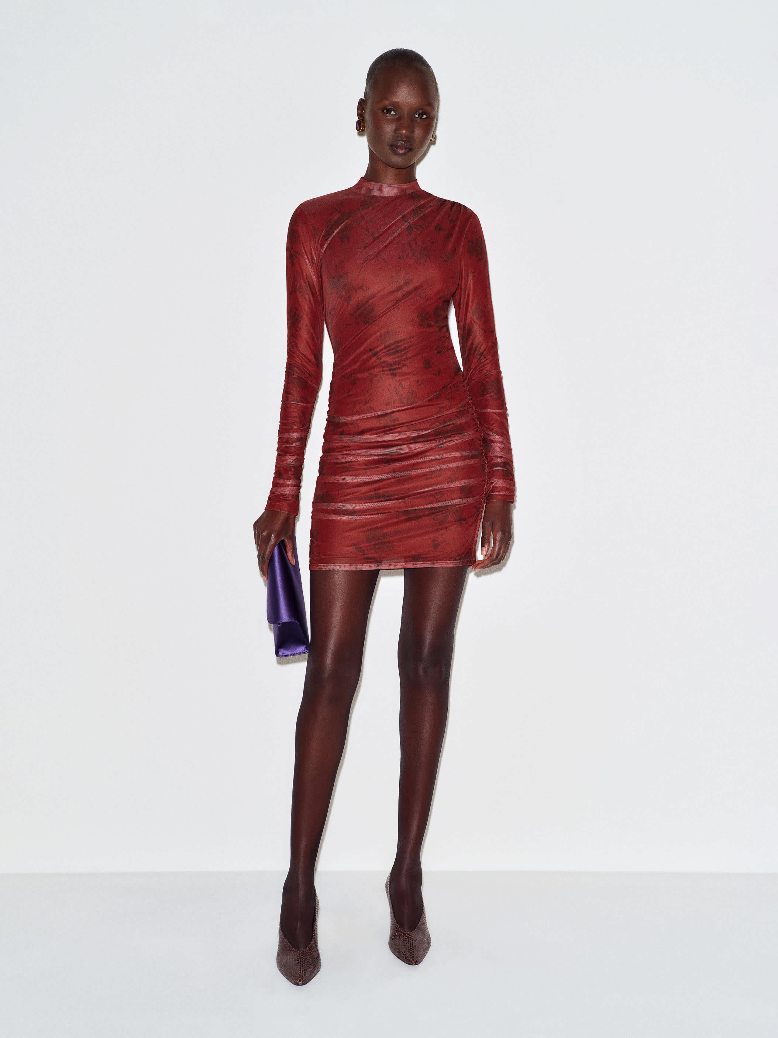 Reformation Emerson Knit Dress Red Large