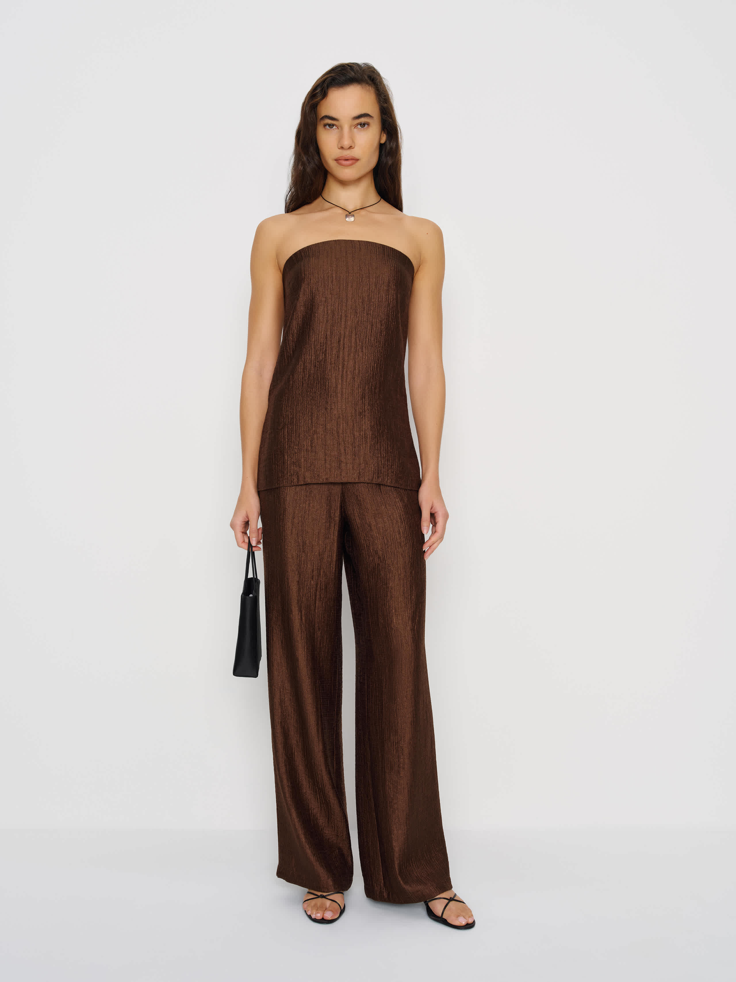 Reformation Ensemble Alleia Marron 34 In Brown