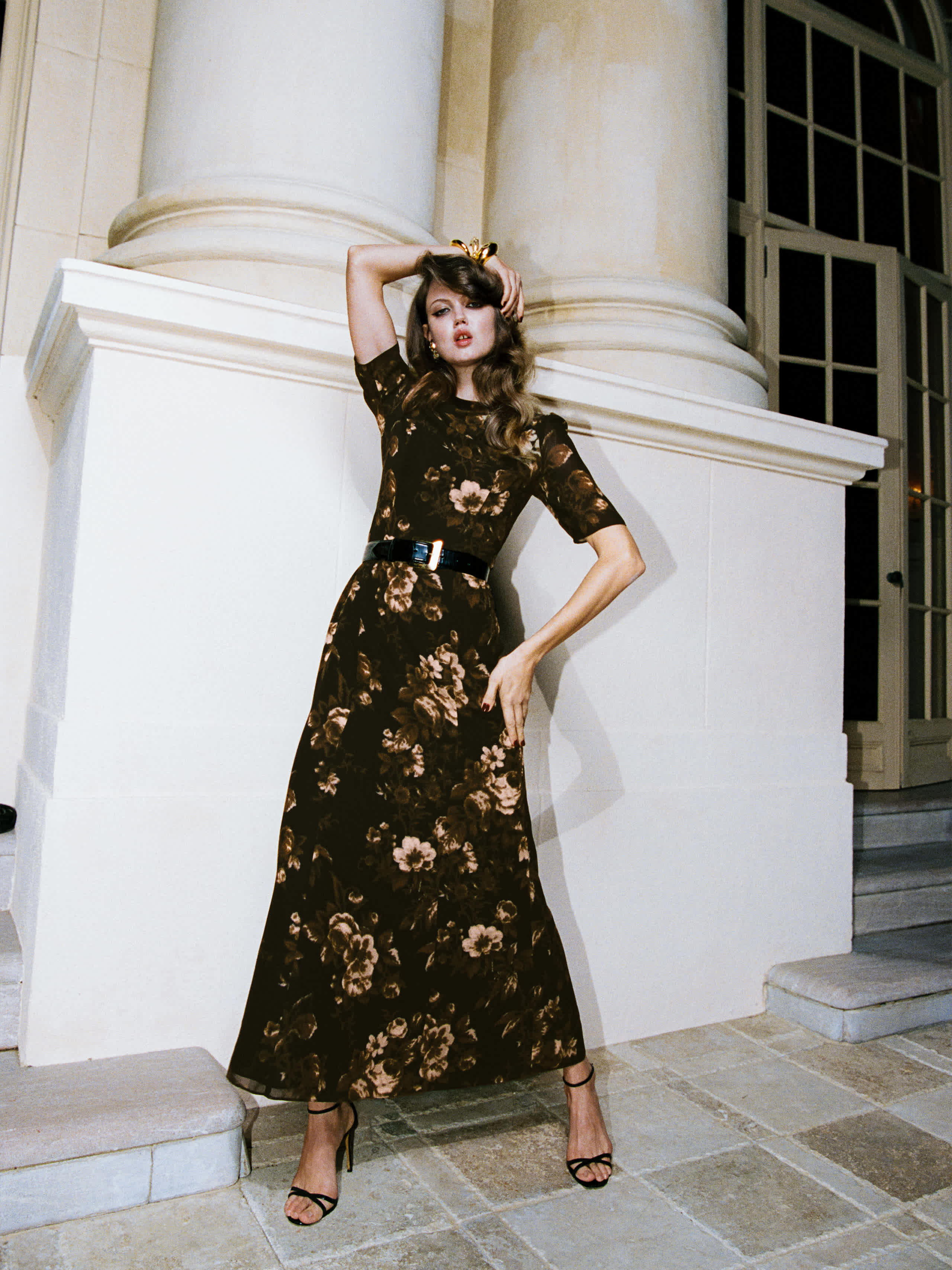 Reformation Dorit Dress Black 8 In Brown