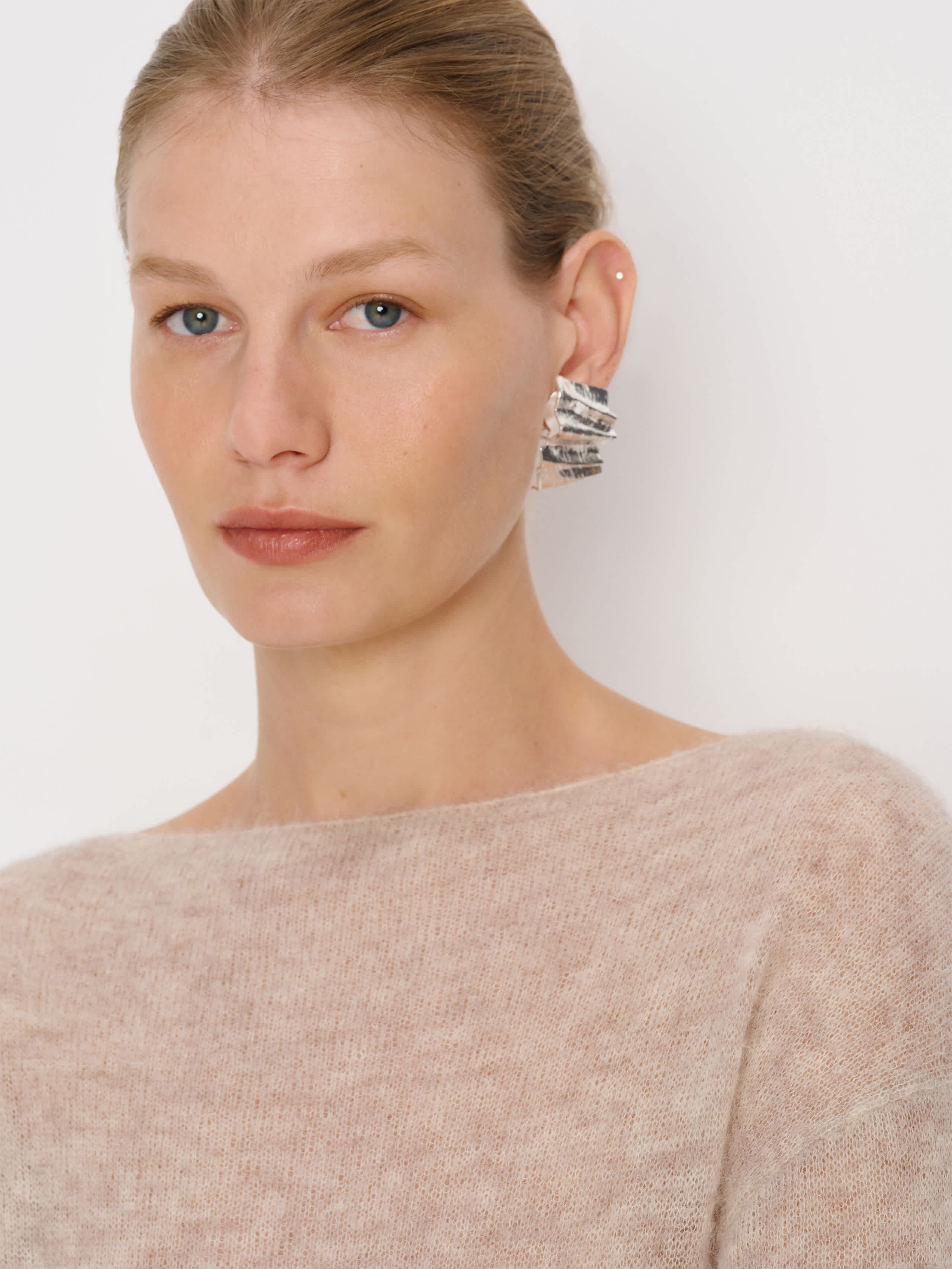 Reformation Ruth Earrings Silver In Metallic