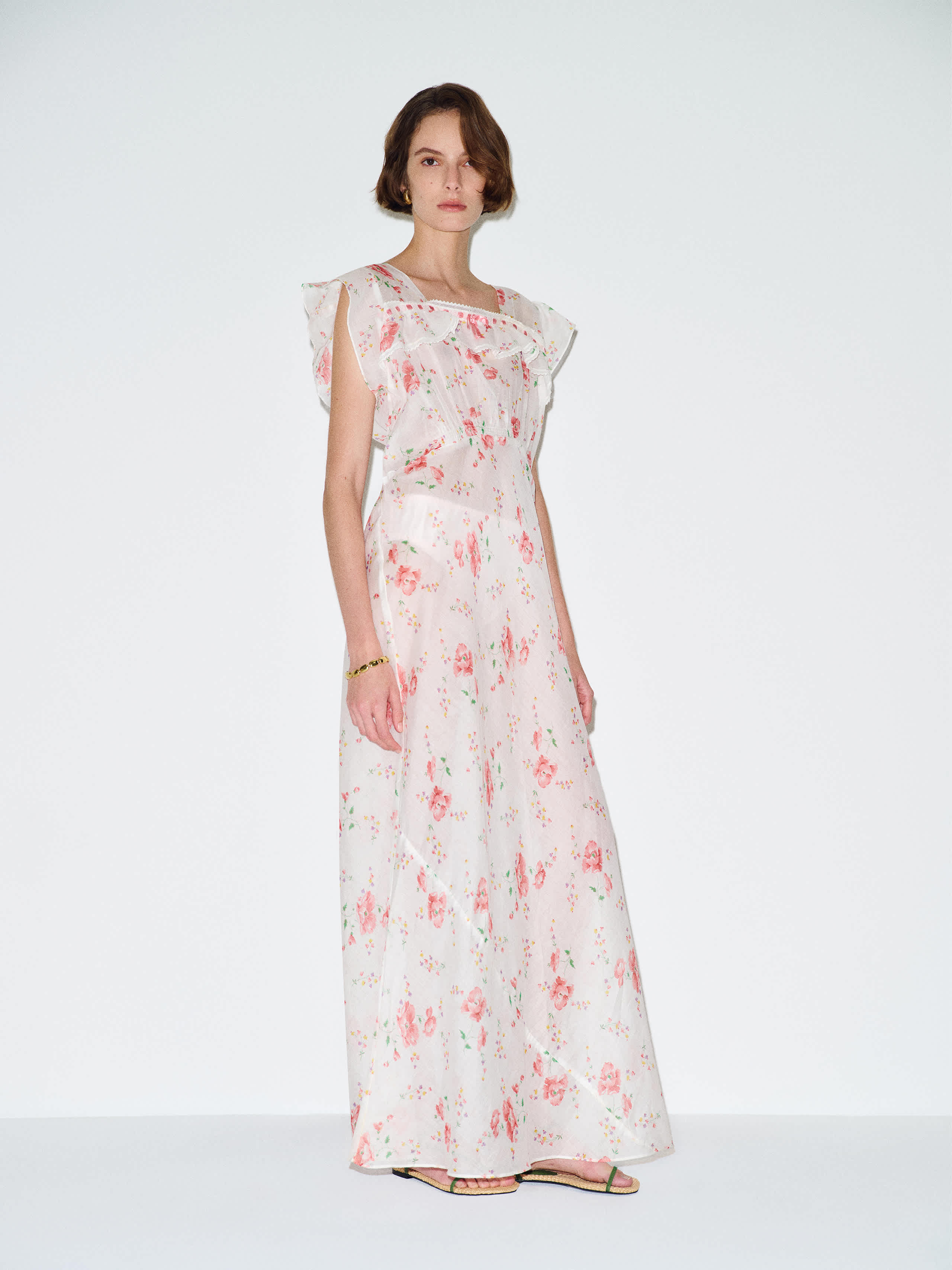 Reformation Vintage Marjorie Slip Cotton In Multi