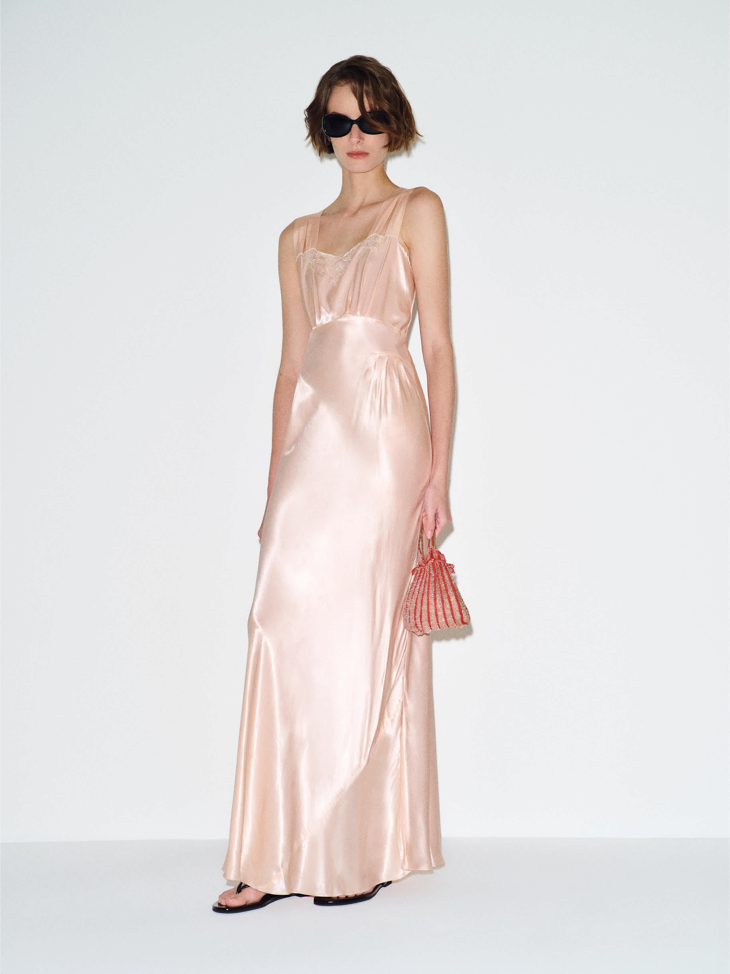 Reformation Vintage Mandy Slip Pink