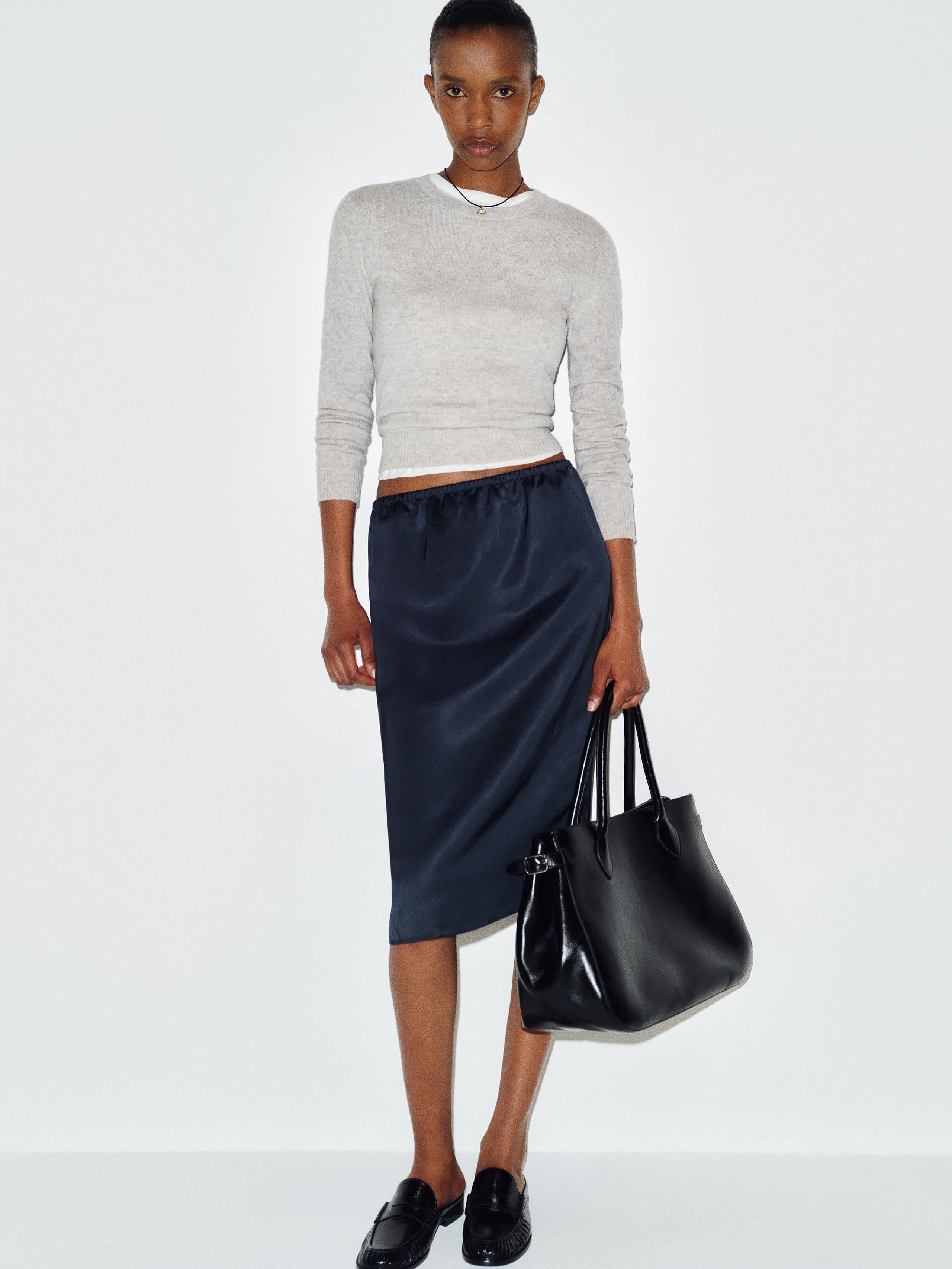 Reformation Elana Skirt Blue Medium