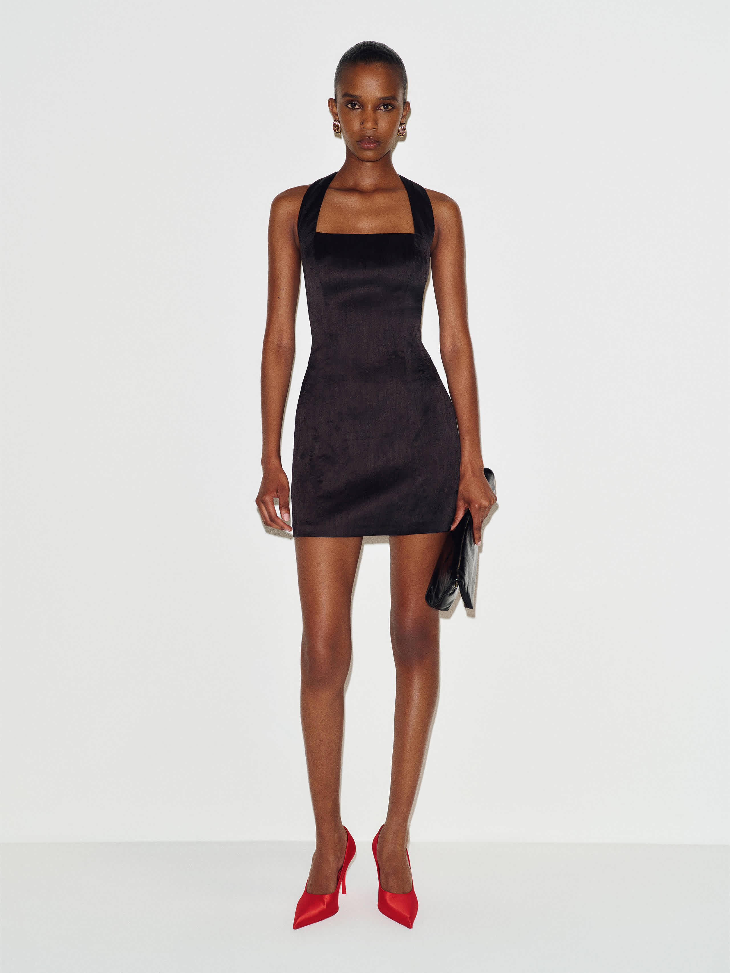 Reformation Josie Dress Black 0