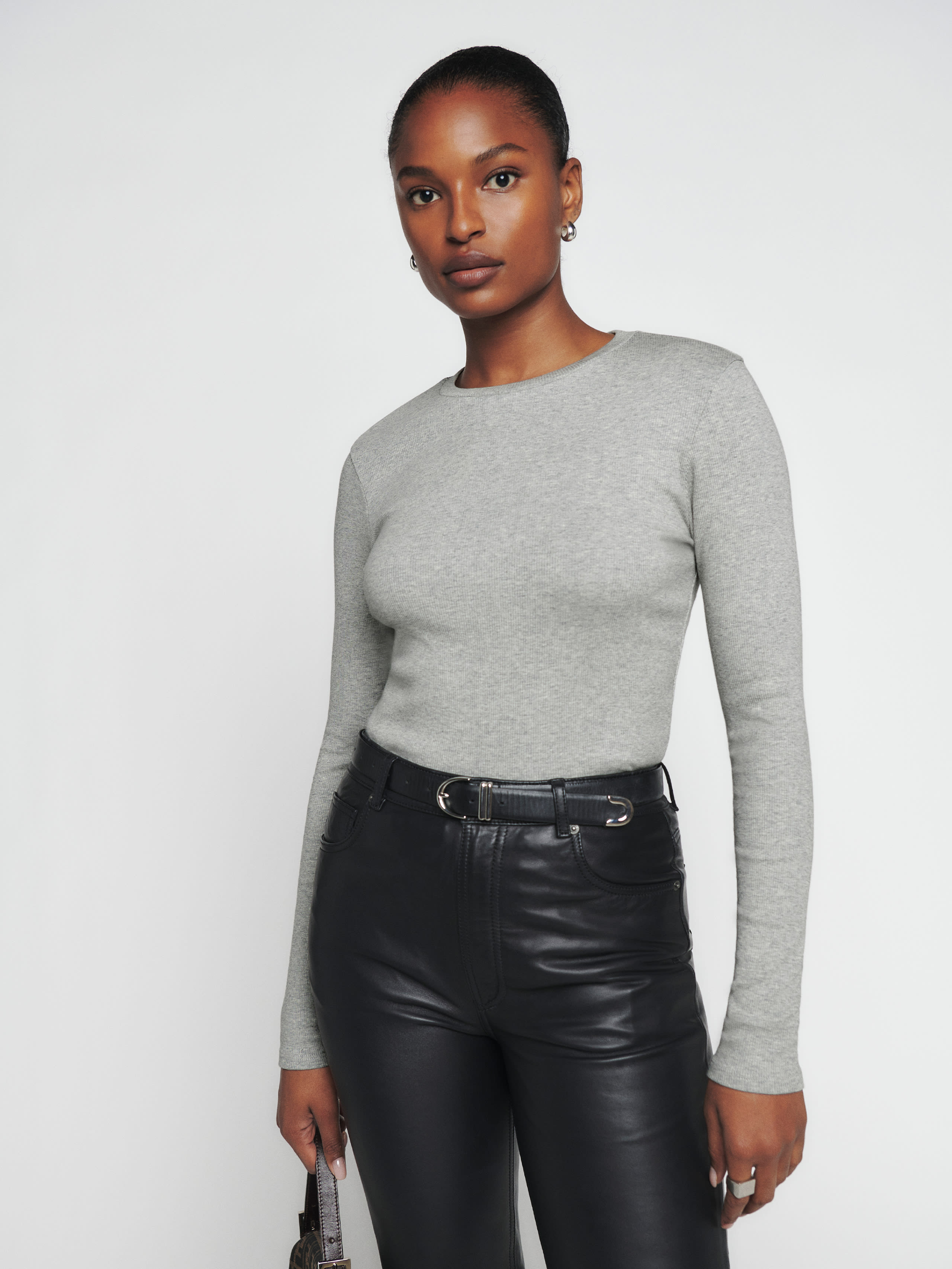 Long sleeve crewneck tee