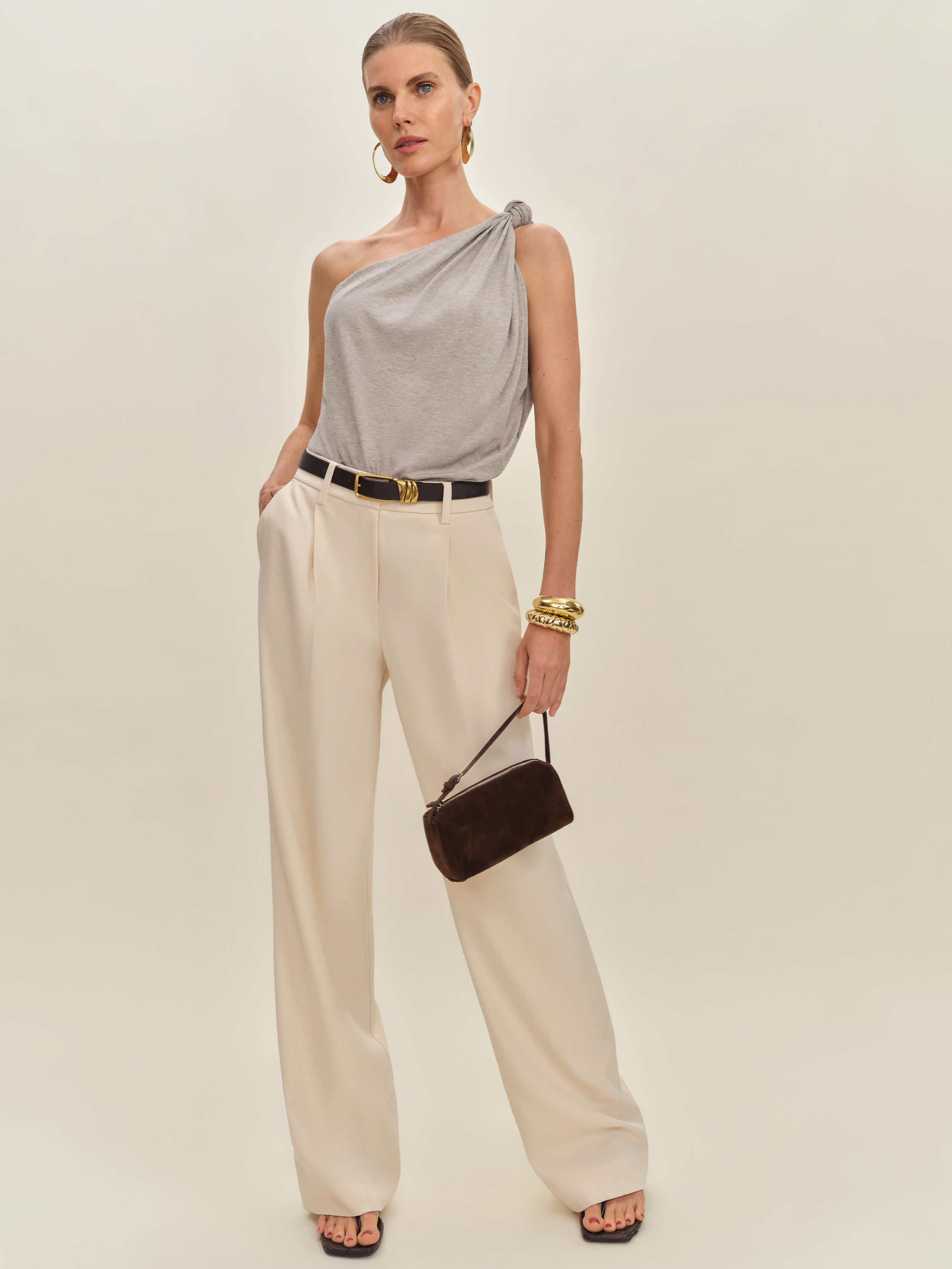 Reformation Mason Pant In Sugar