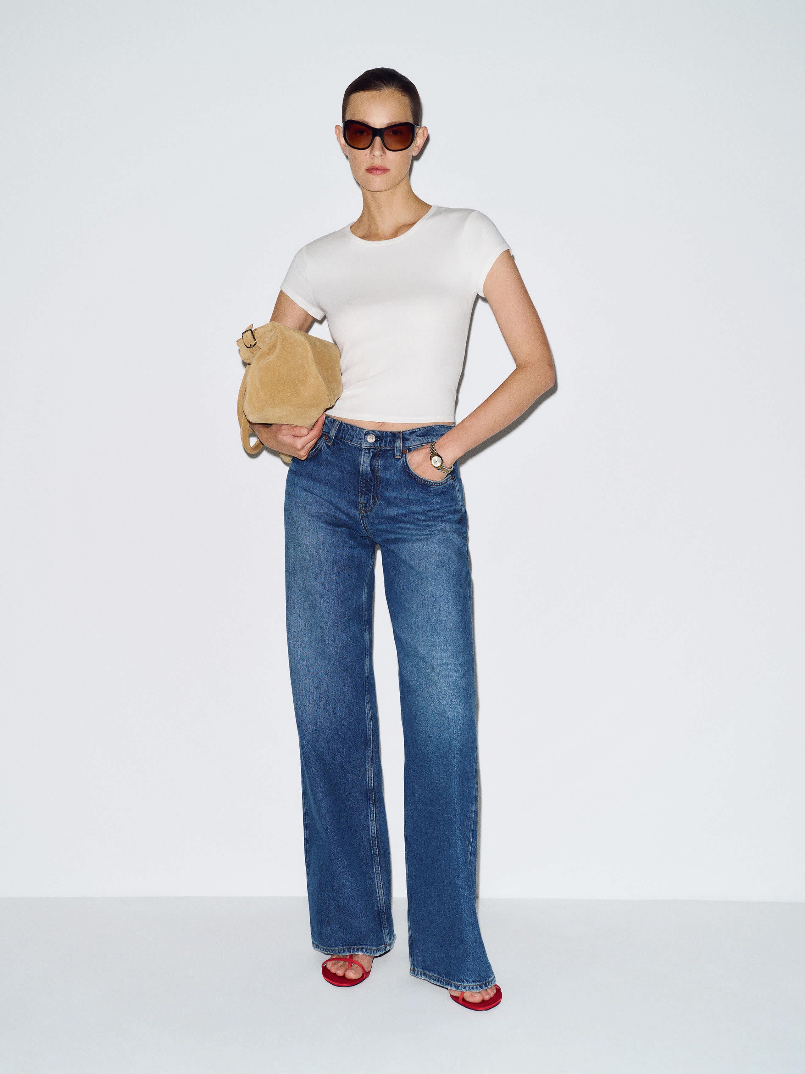 Reformation Muse Tee In White