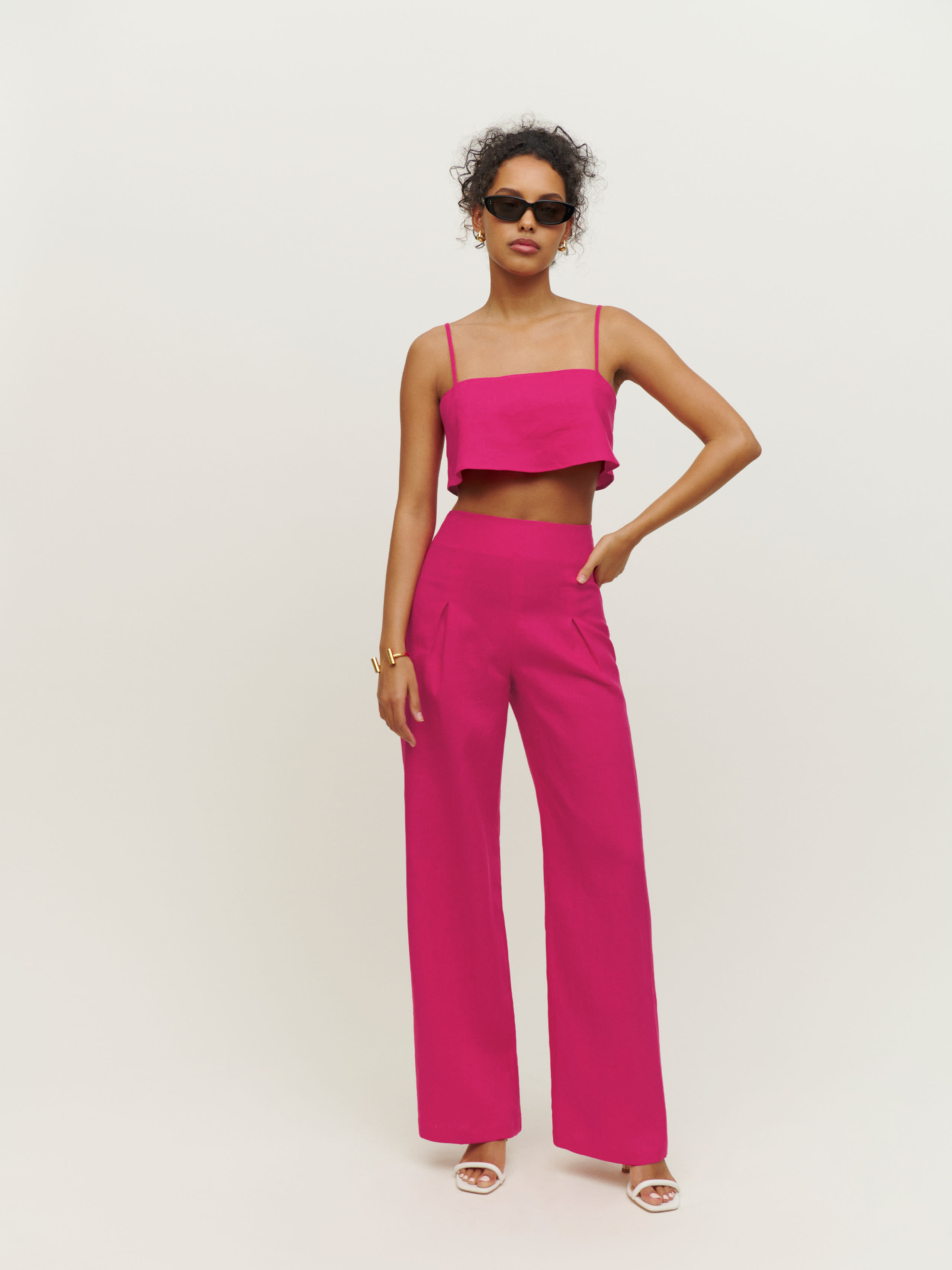 REFORMATION CLEO LINEN TWO PIECE 