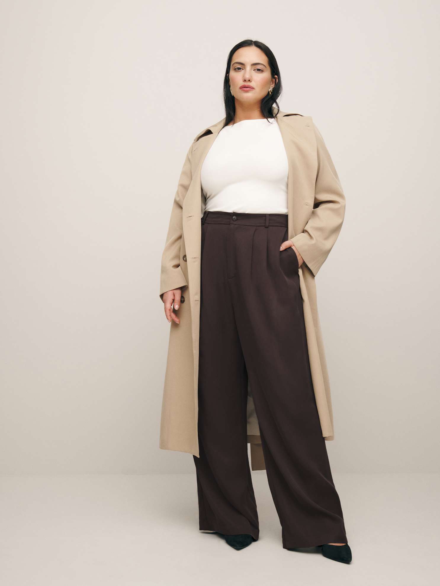 Reformation Mason Pant Es In Black Currant