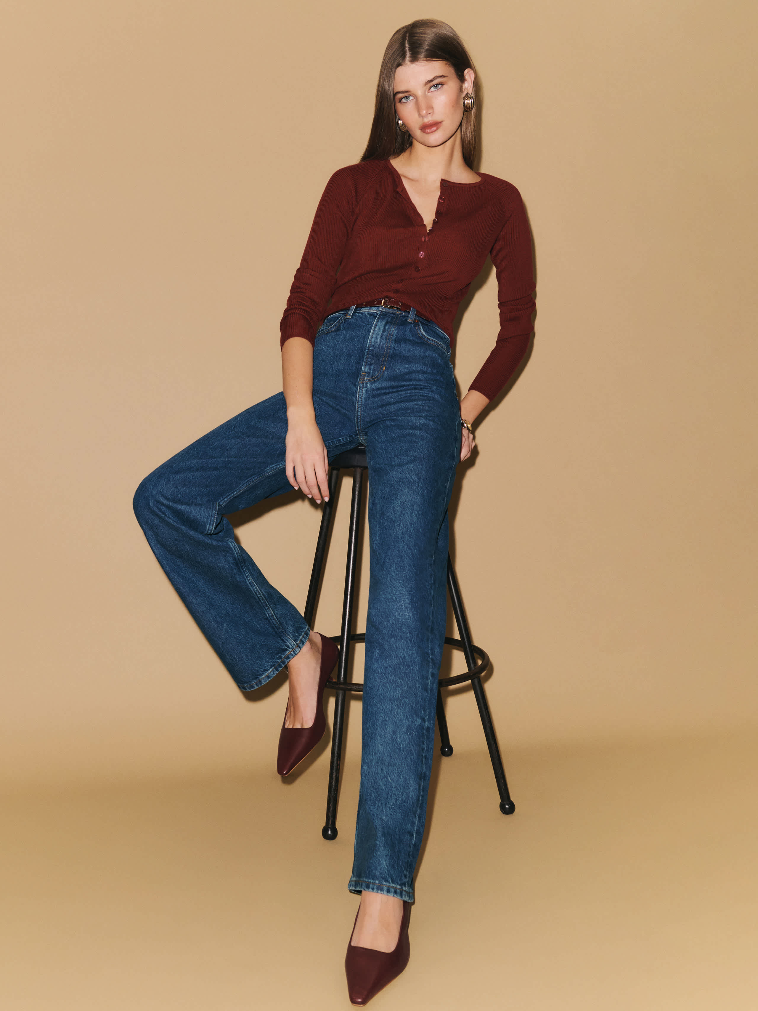 Reformation Wilder High Rise Wide Leg Jeans In Cleary