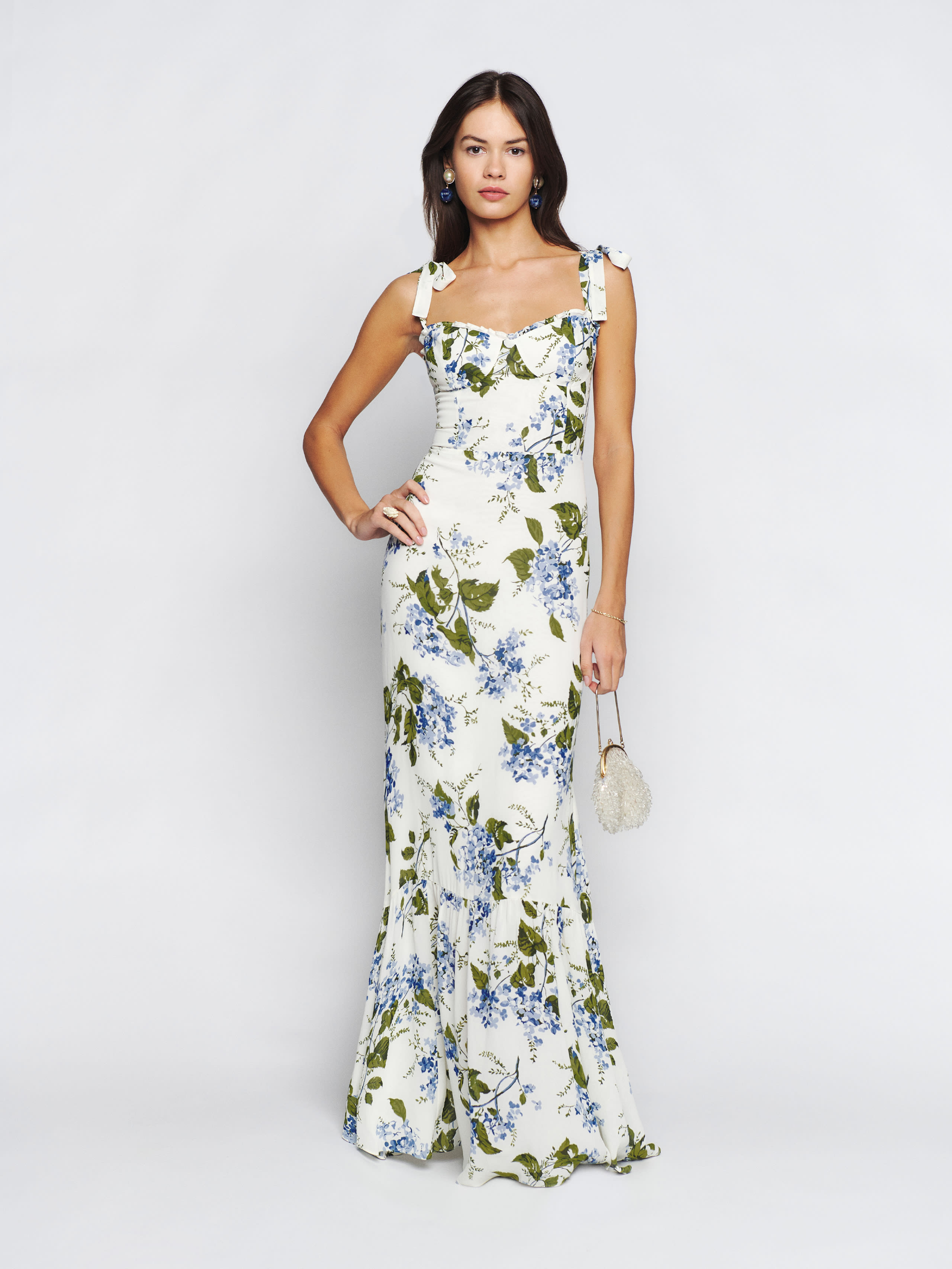 Reformation Petites Jasen Dress In Riviera