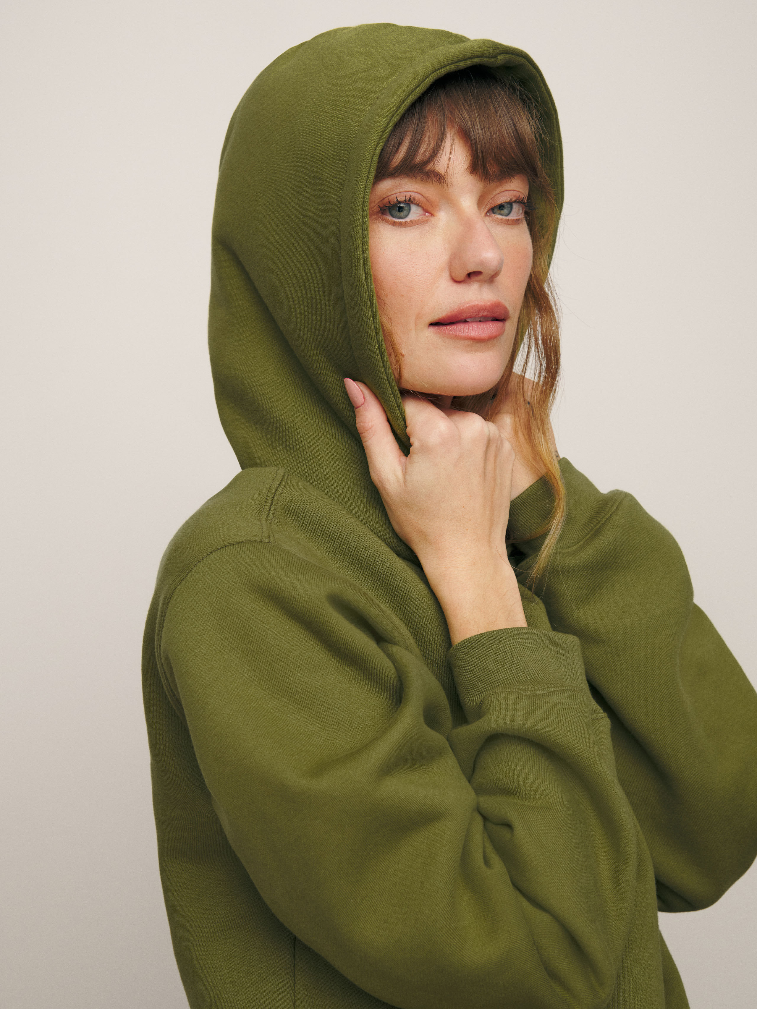 Reformation Classic Hoodie In Pear
