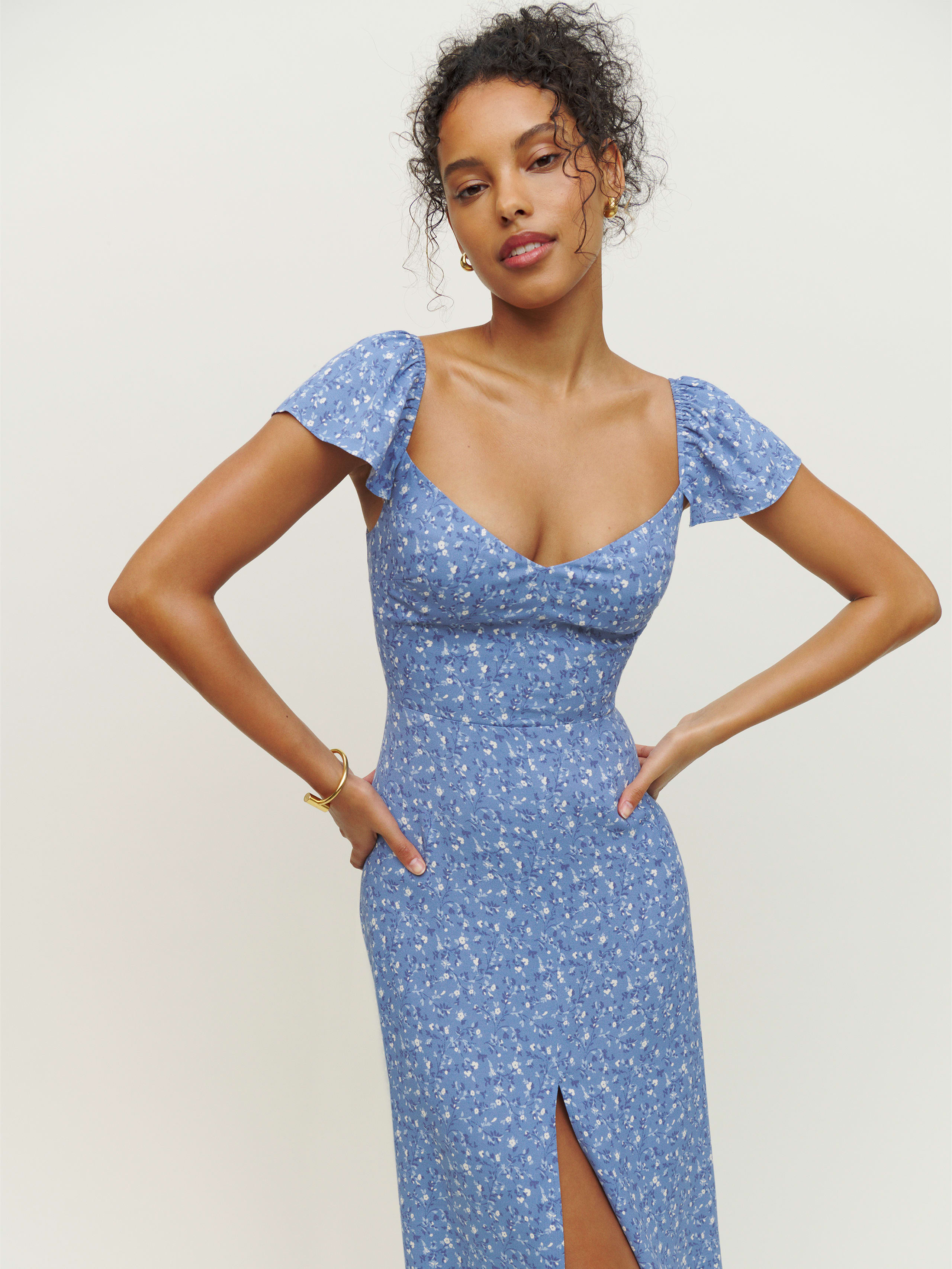 Shop Reformation Baxley Dress In Eve