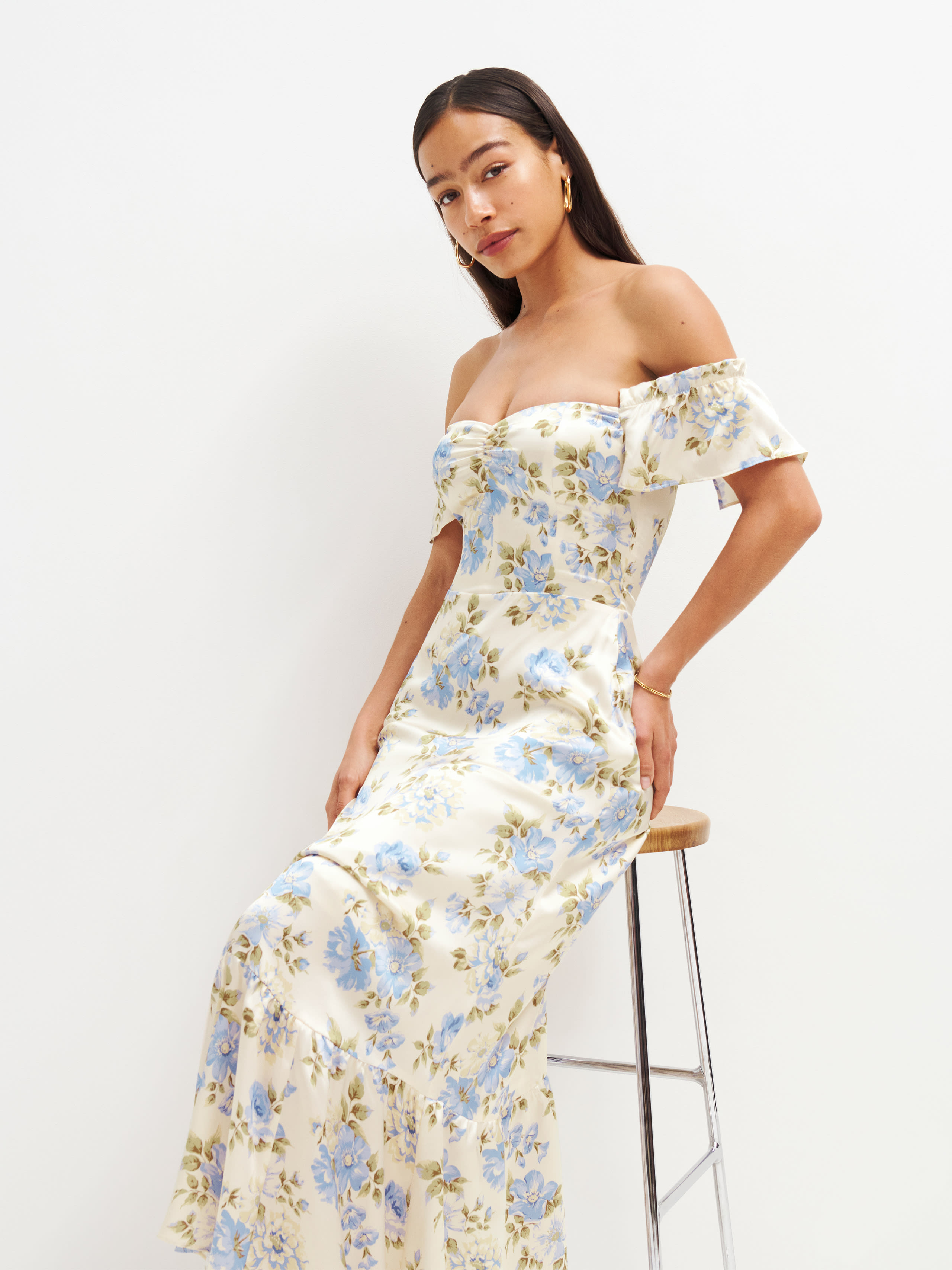 sianna silk dress reformation Sianna Silk Dress