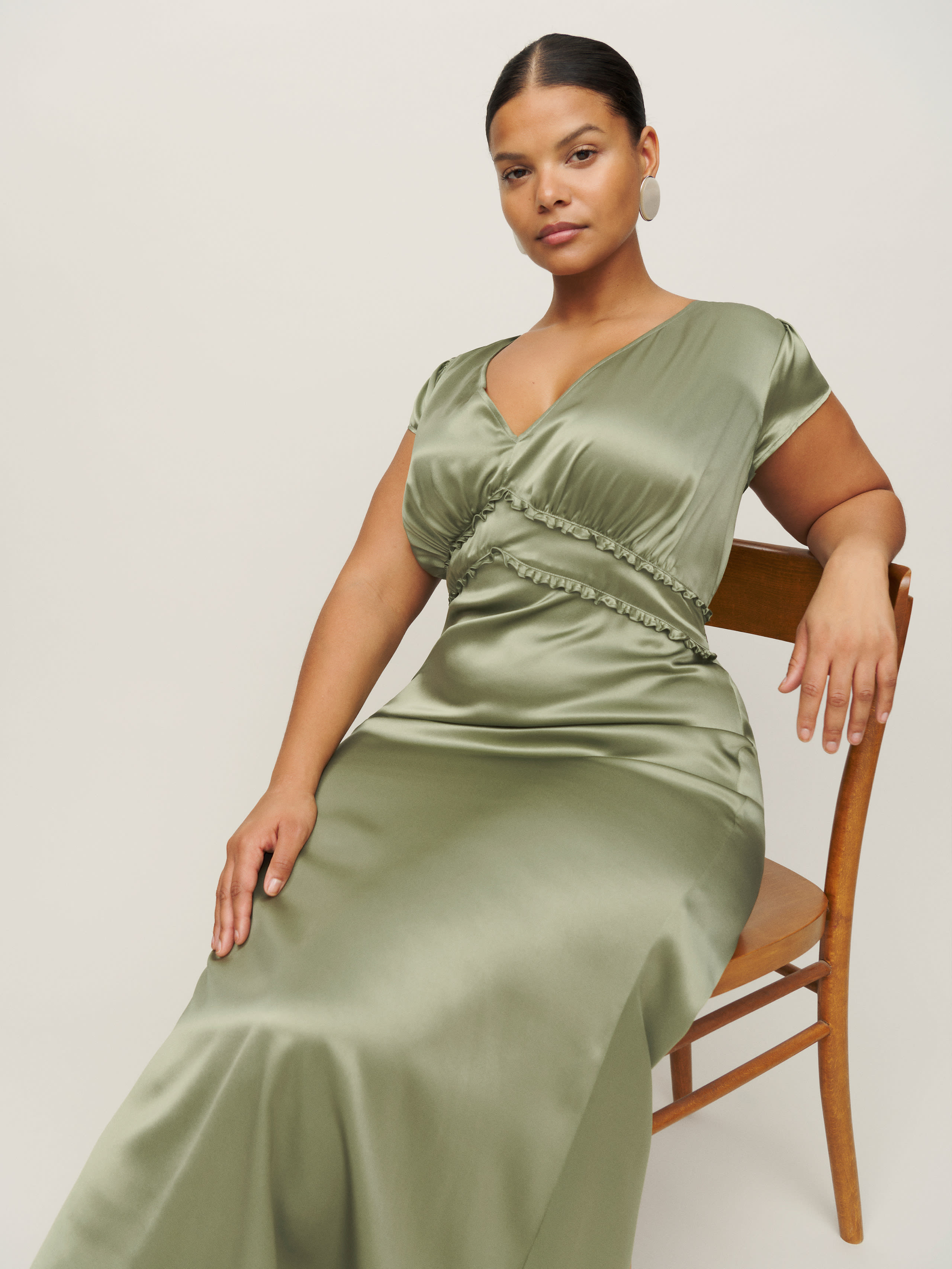artichoke green dress Rosie Assoulin Women's Artichoke Belted Cocktail Dress - Emerald