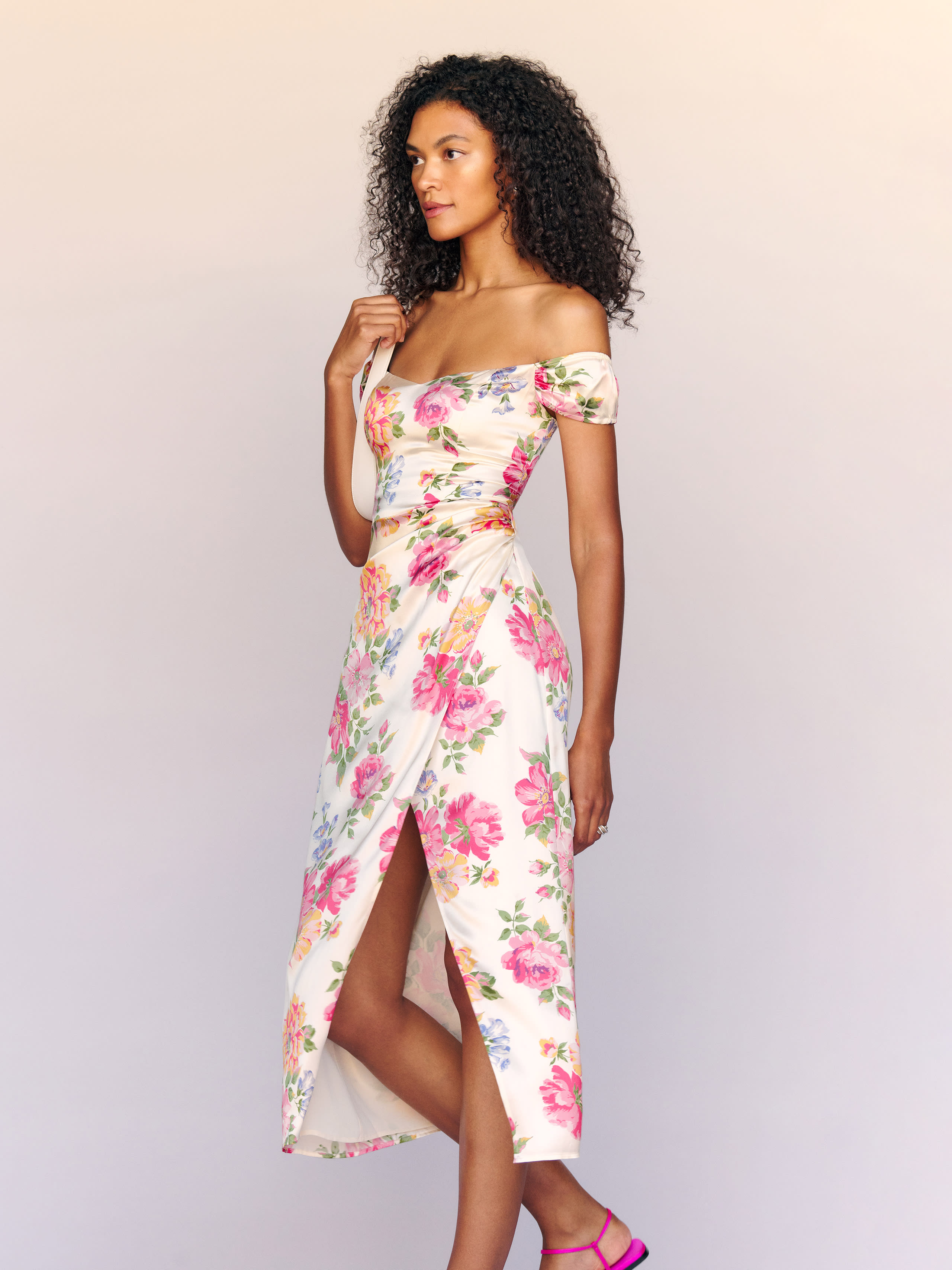 REFORMATION GENESIS SILK DRESS 
