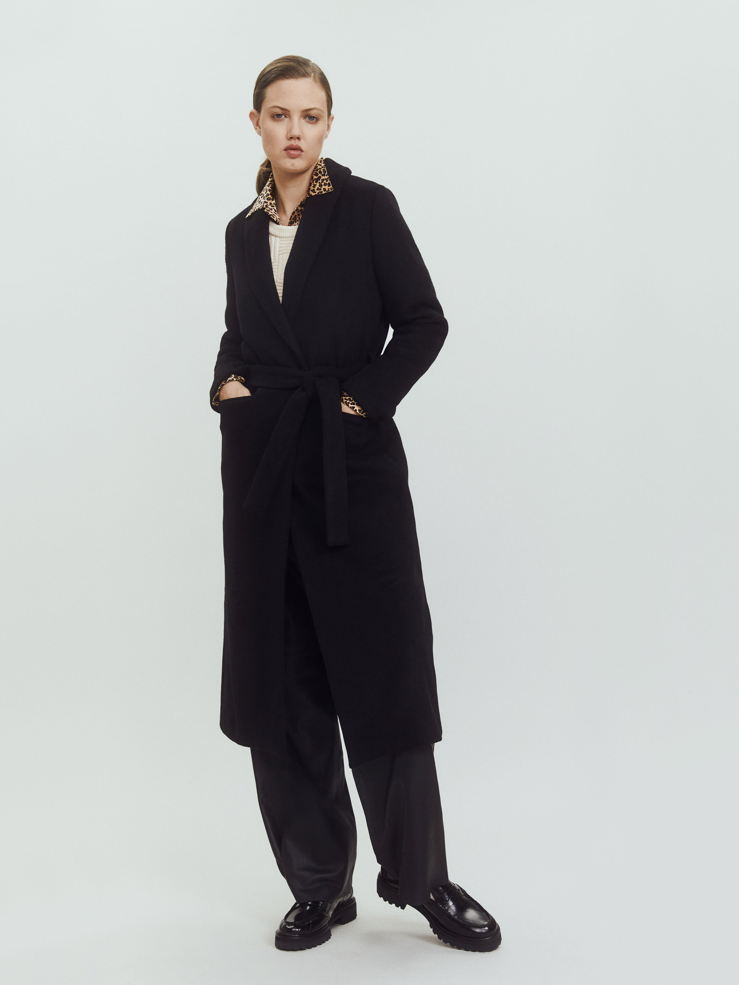 Reformation Downing Coat In Black