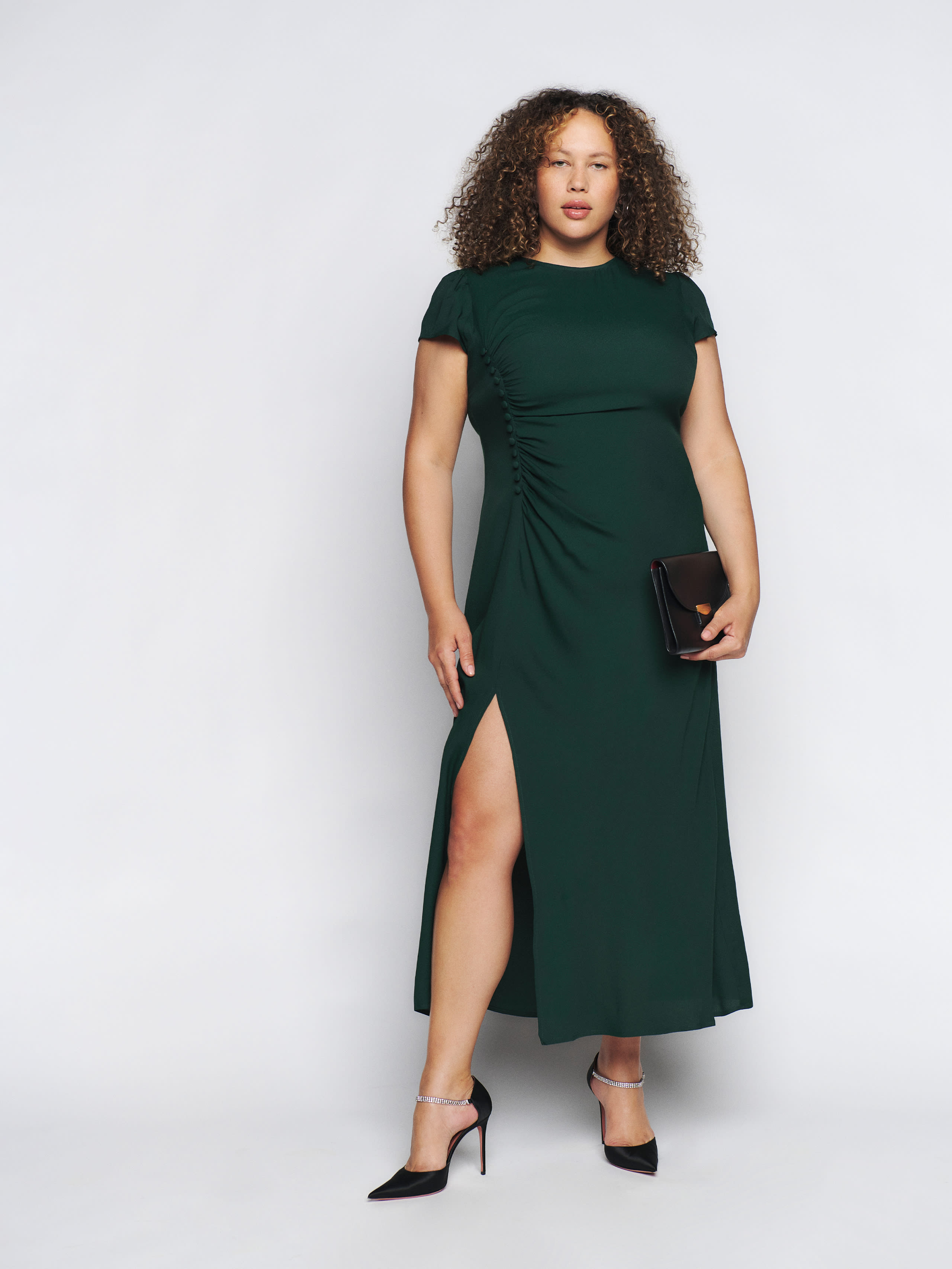 Reformation Frasier Dress Es In Forest | ModeSens