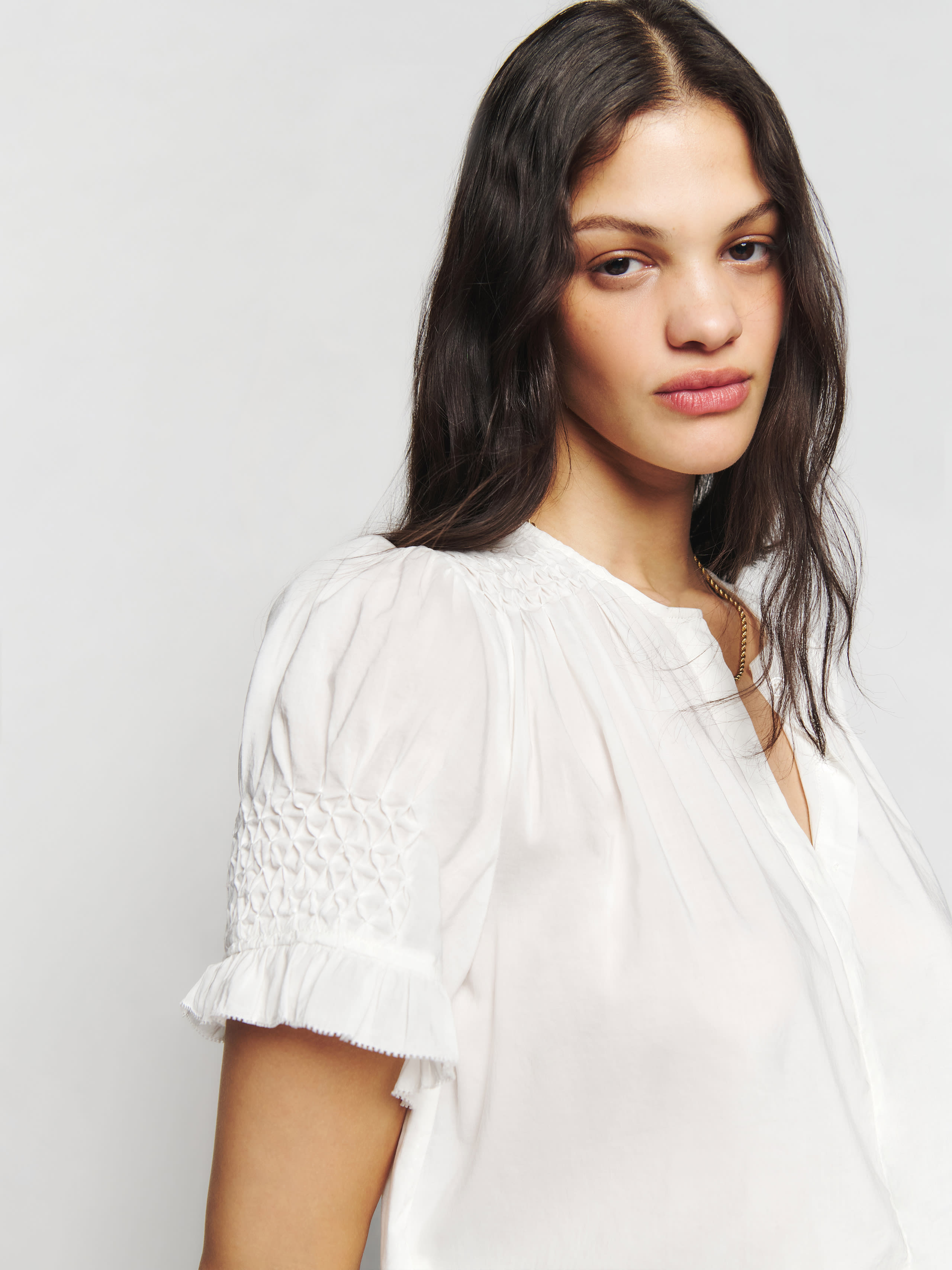 Reformation Adeline Top In White