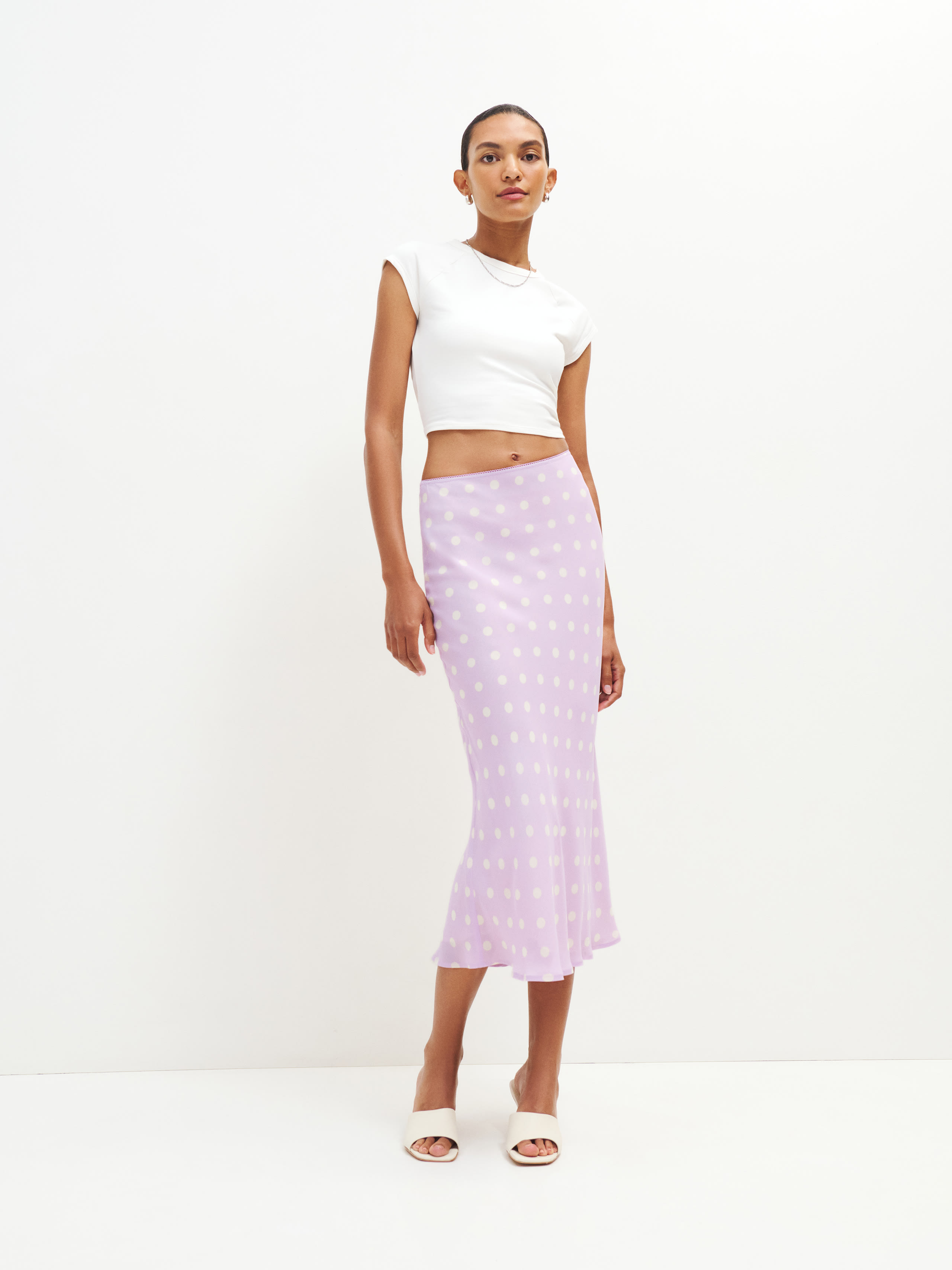 Reformation Layla Skirt In Violetta