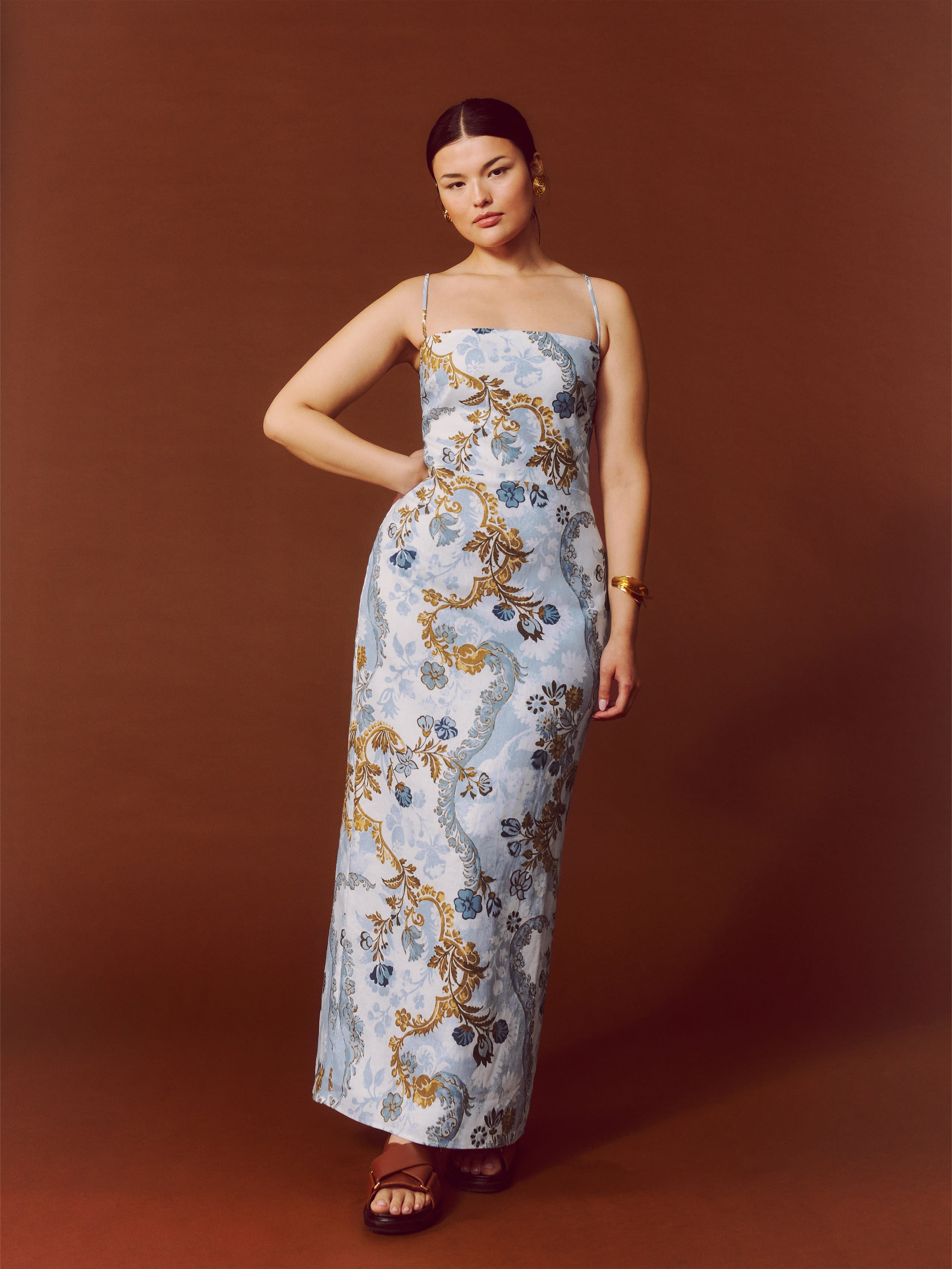 Reformation Frankie Linen Dress In Reign | ModeSens