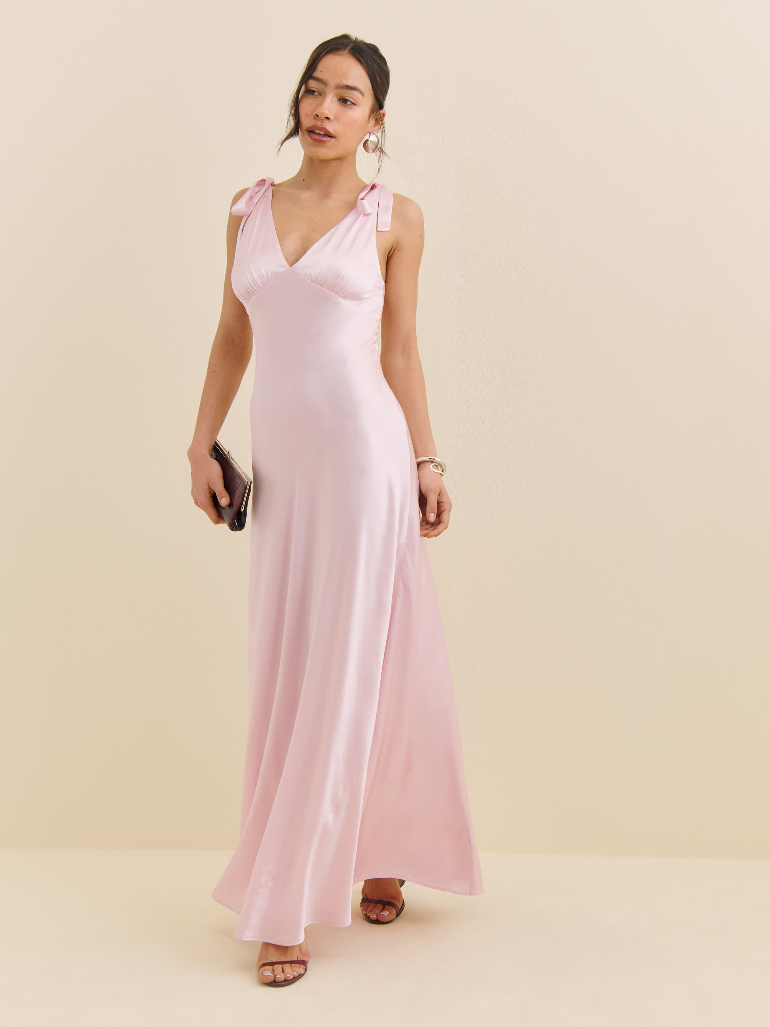 REFORMATION PERNILLE SILK DRESS 