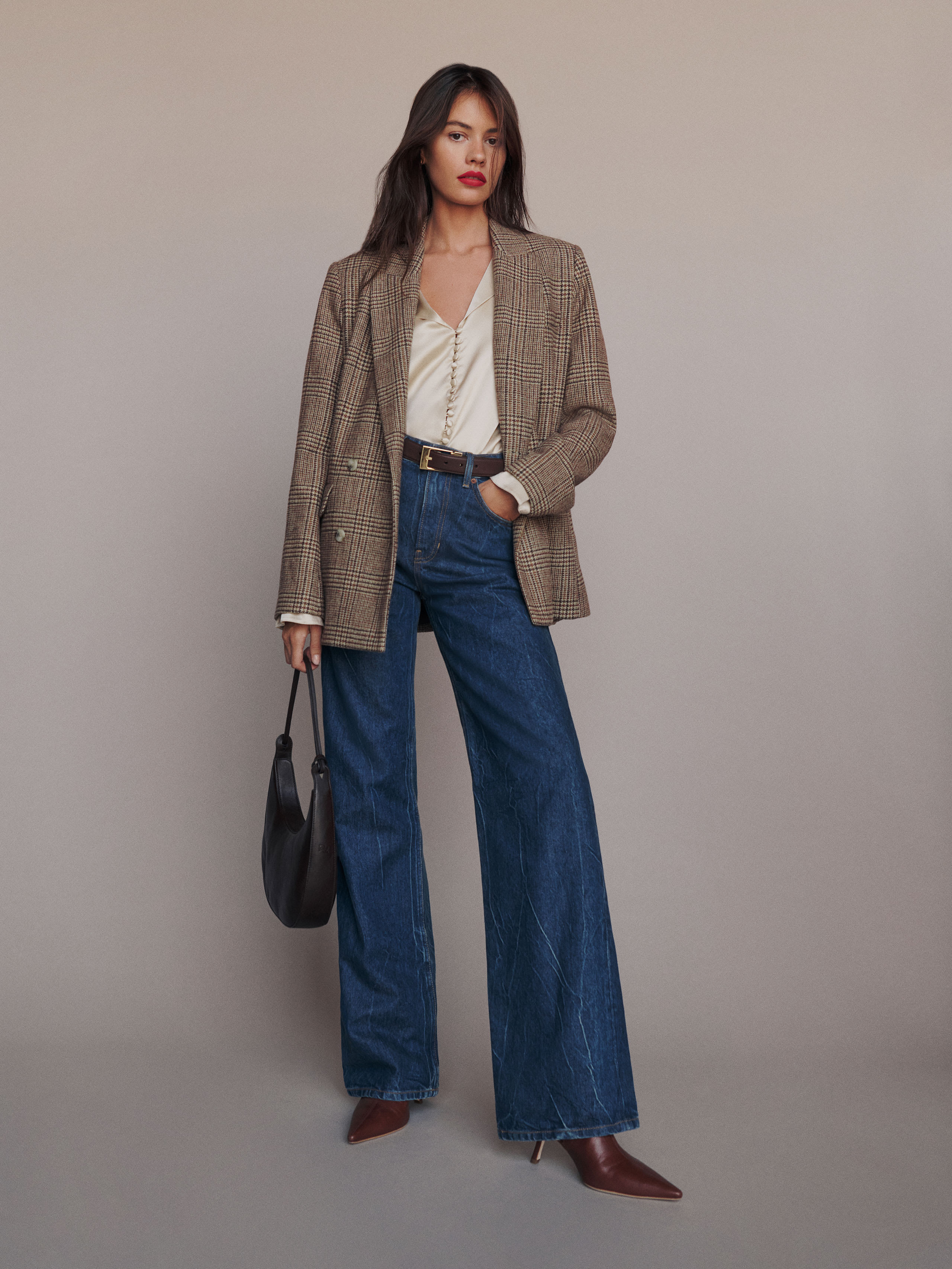 Reformation Val 90s Mid Rise Wide Leg Jeans In Burnside