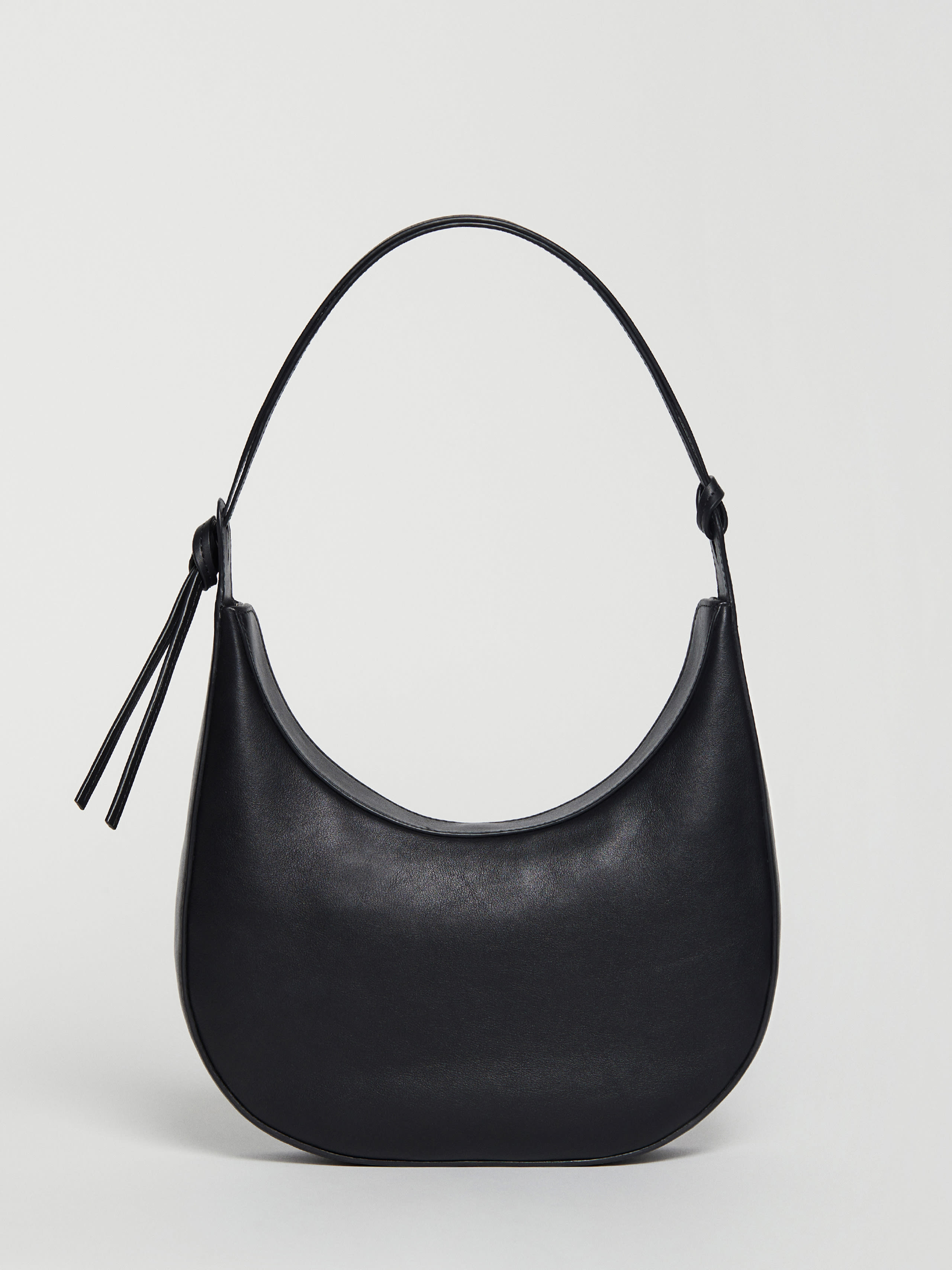 Reformation Medium Rosetta Shoulder Bag In Black Leather