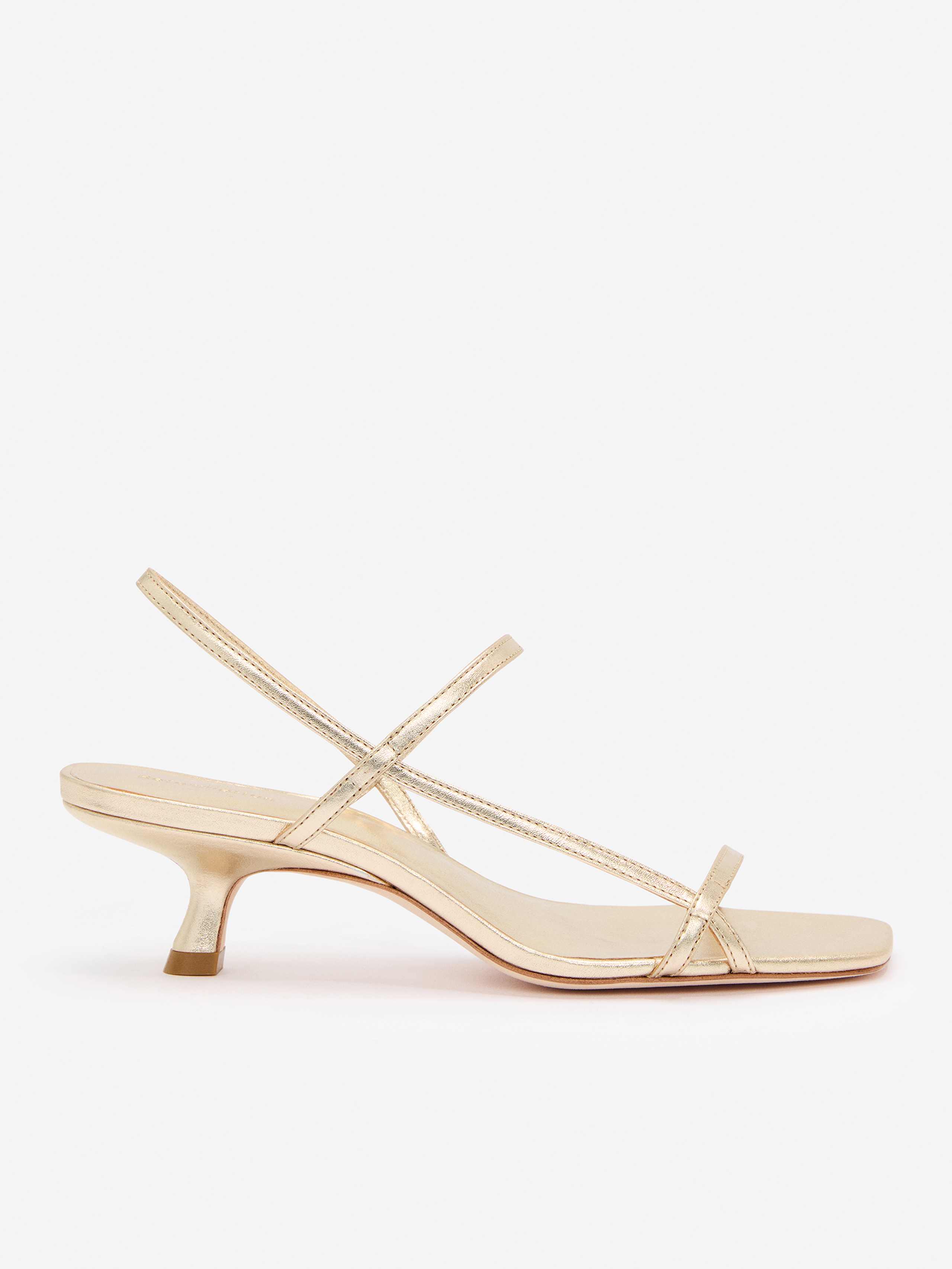 Reformation Serenity Bare Sandal In Gold