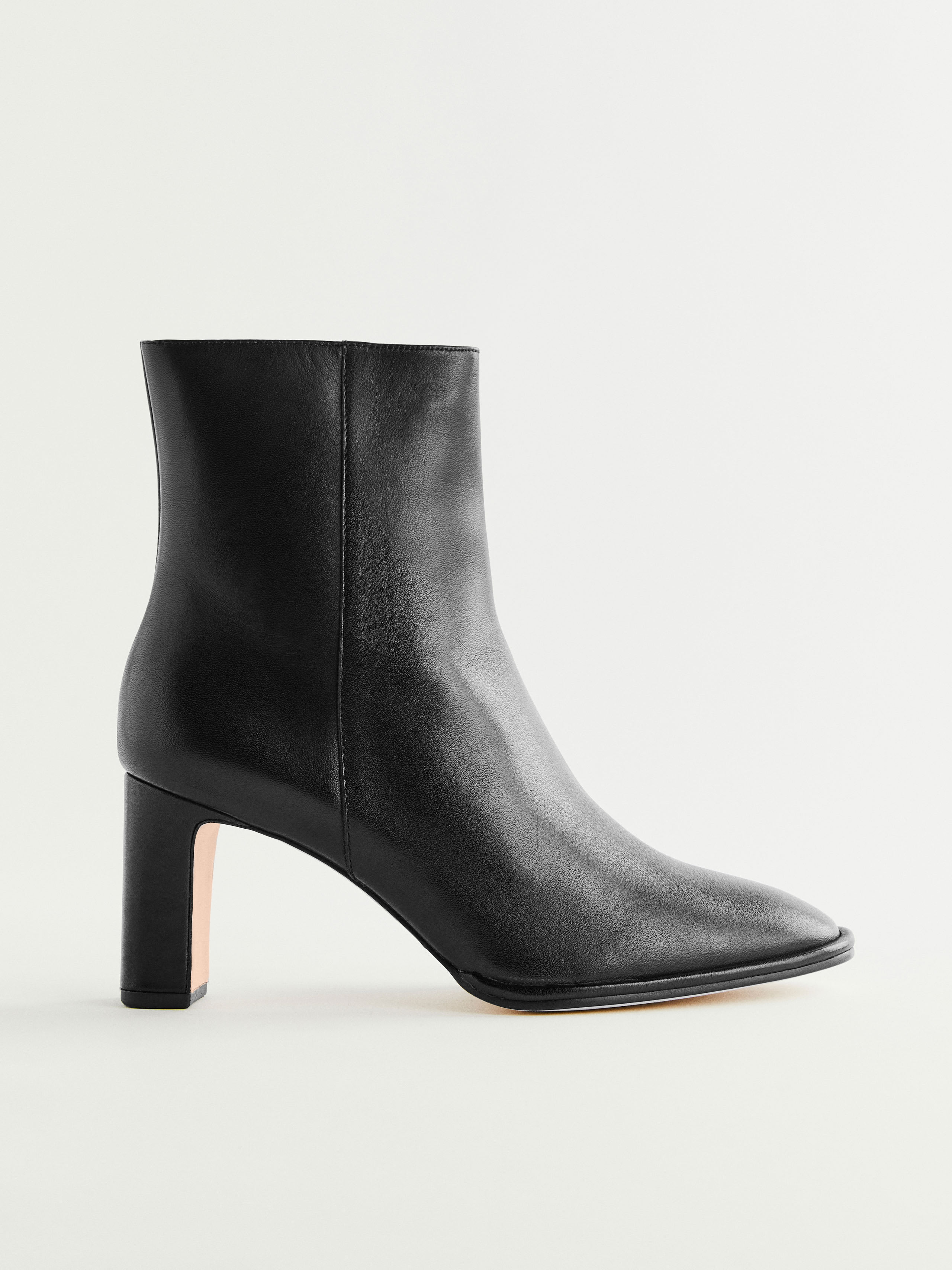 Reformation Gillian Ankle Boot In Black Leather