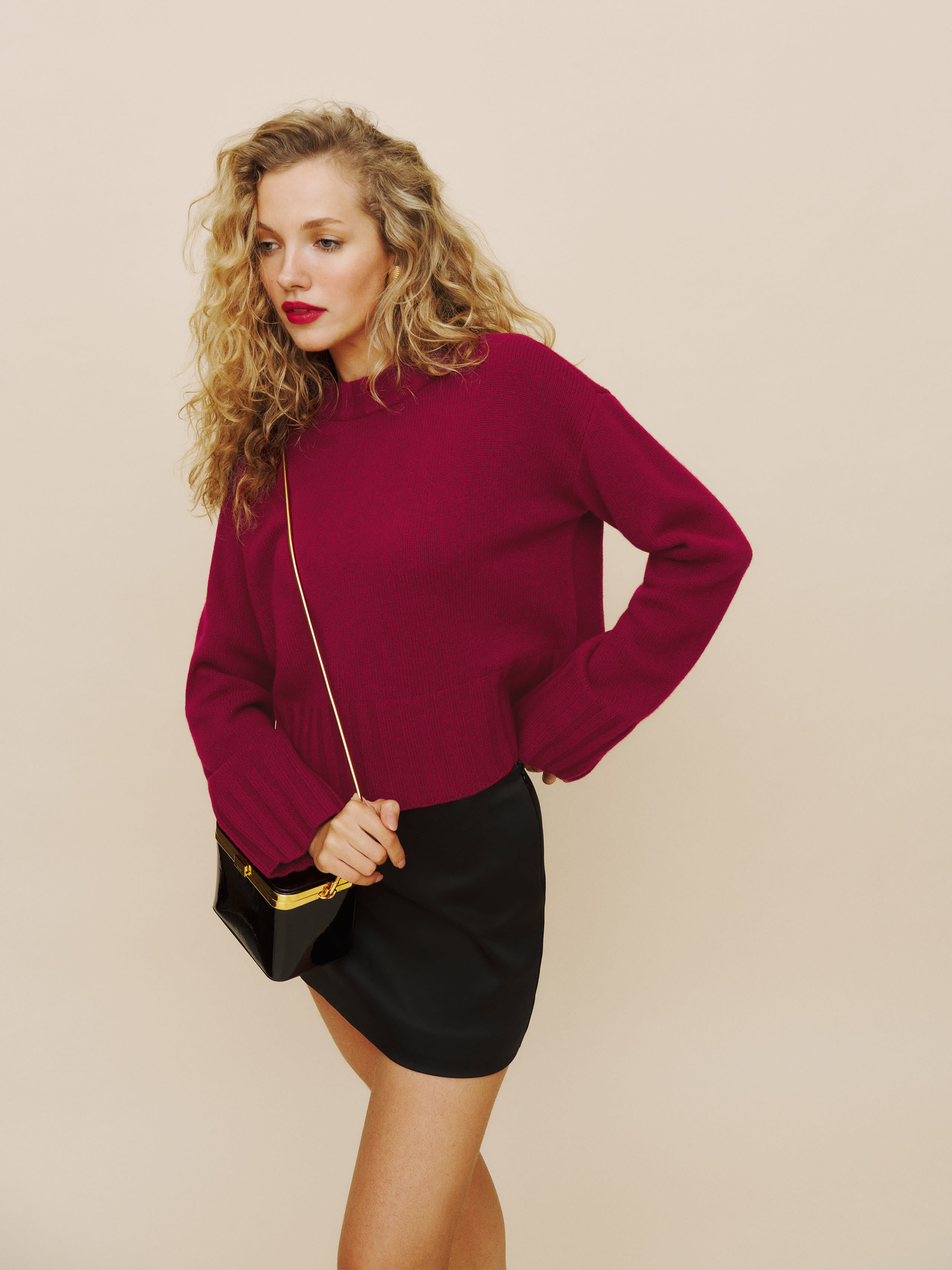 REFORMATION MER REGENERATIVE WOOL SWEATER 