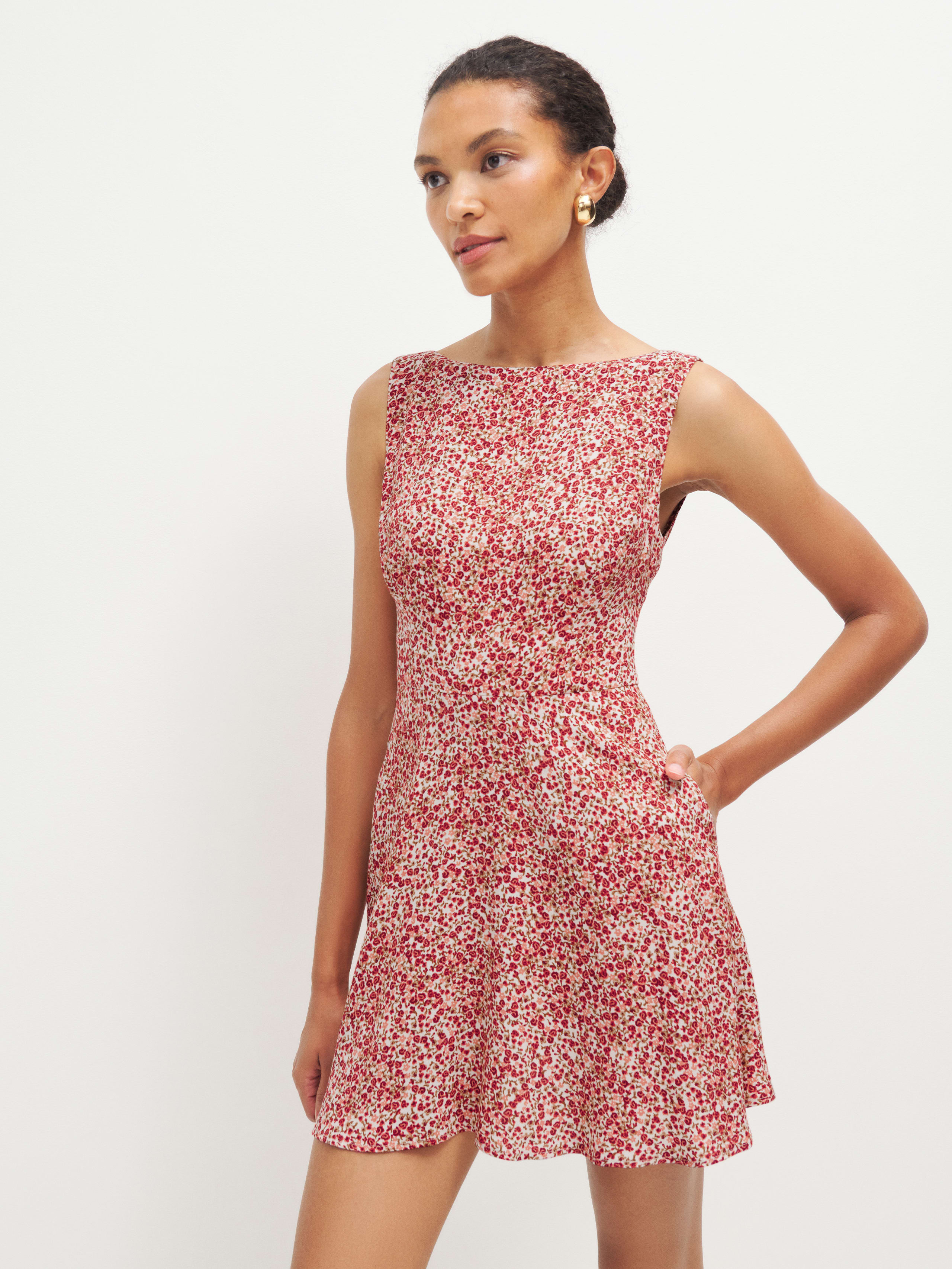 Reformation Elva Dress In La Vie En Rose