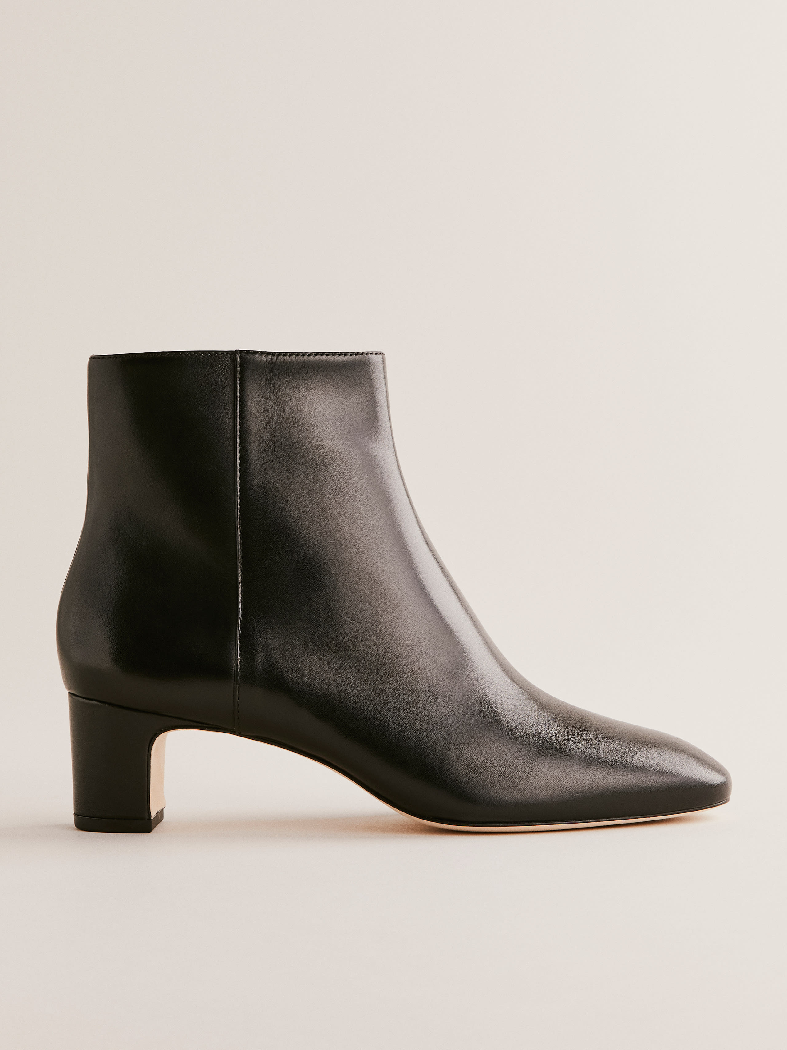 Reformation Giulietta Ankle Boot In Black Leather