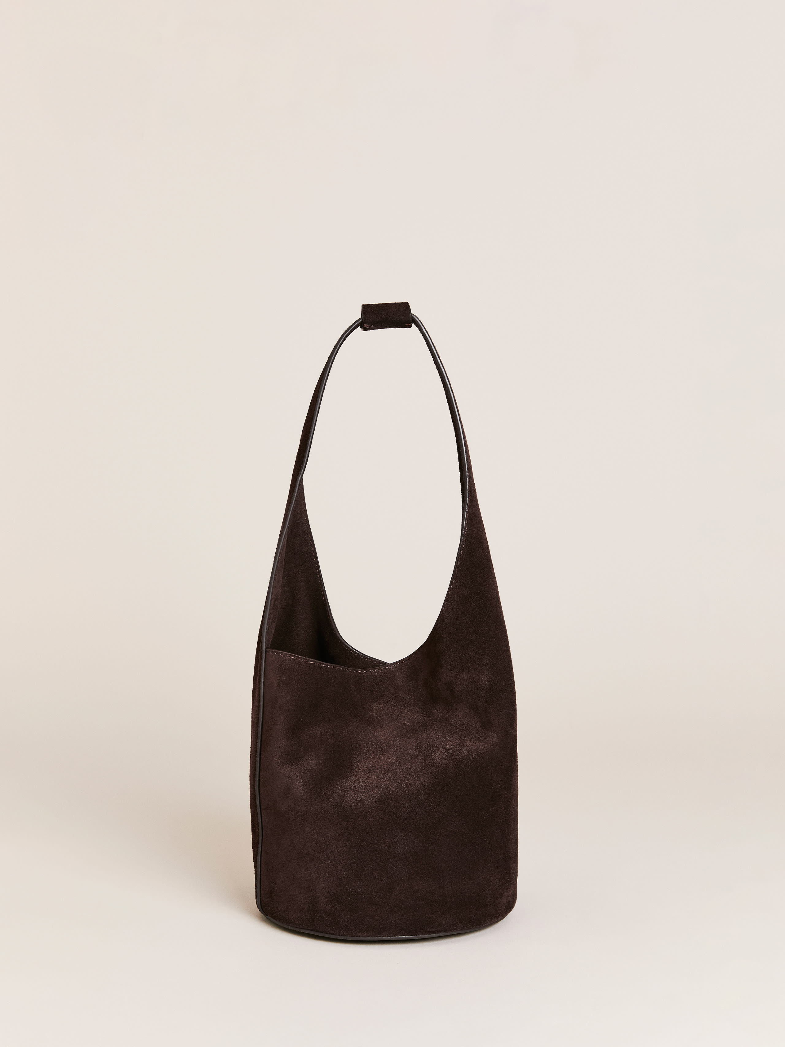 Reformation Small Silvana Bucket Bag In Brown
