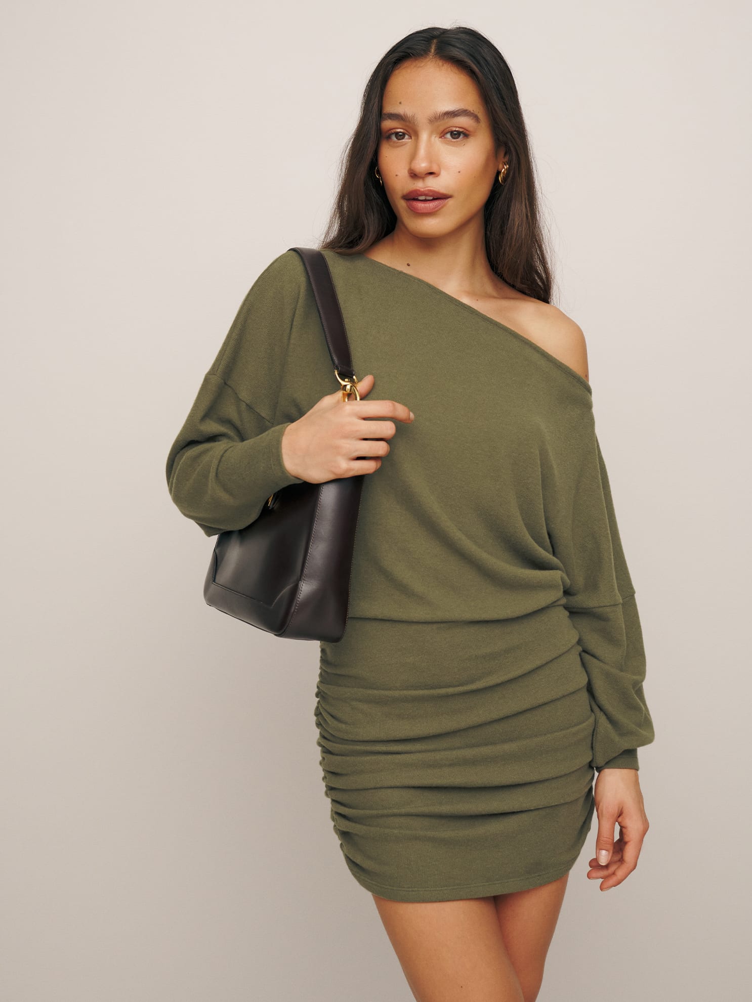 lavender pointelle knit mini dress LoveShackFancy Women's Lavender Pointelle Knit Mini Dress main image 1