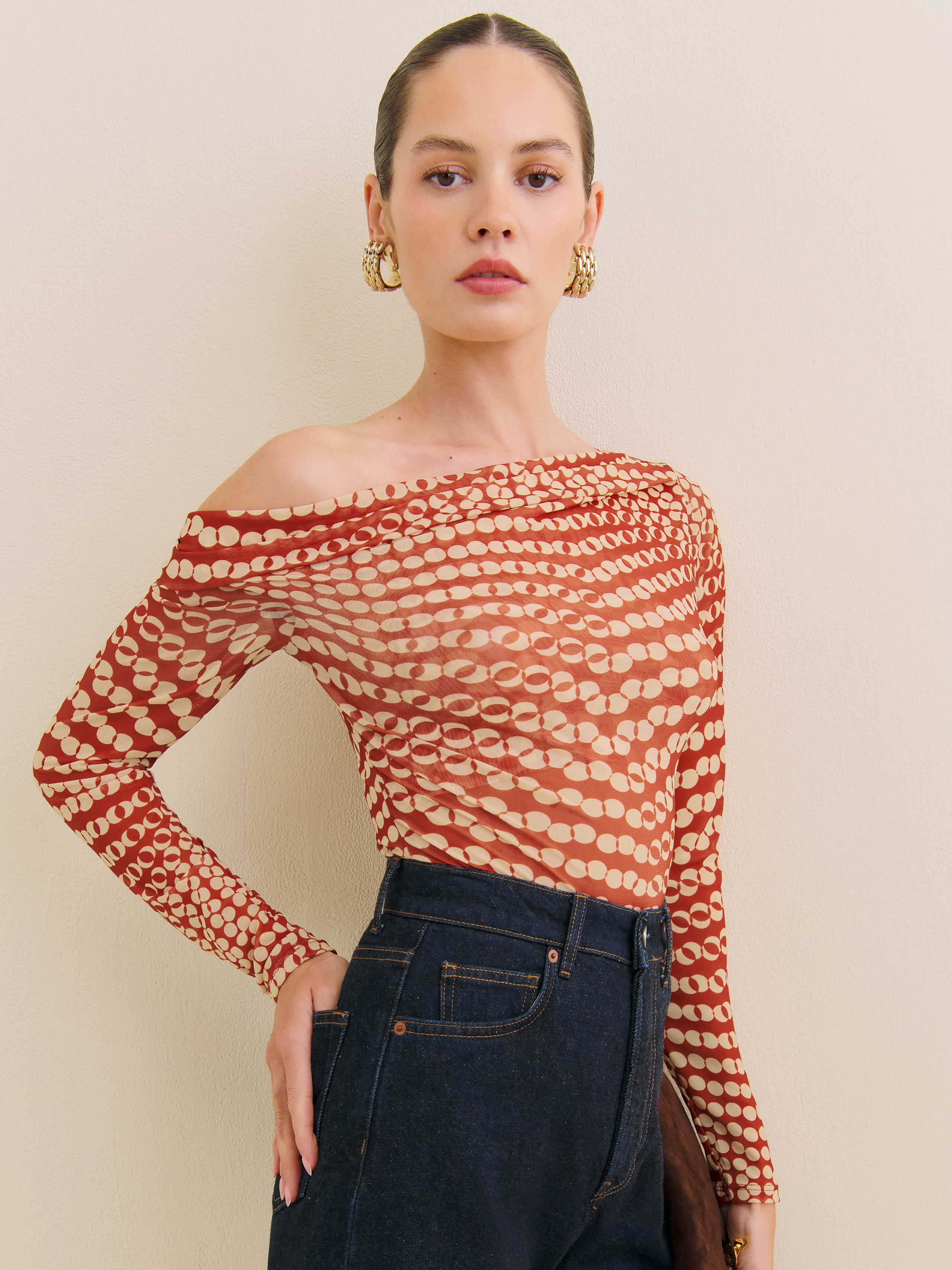 REFORMATION ELIO KNIT TOP 
