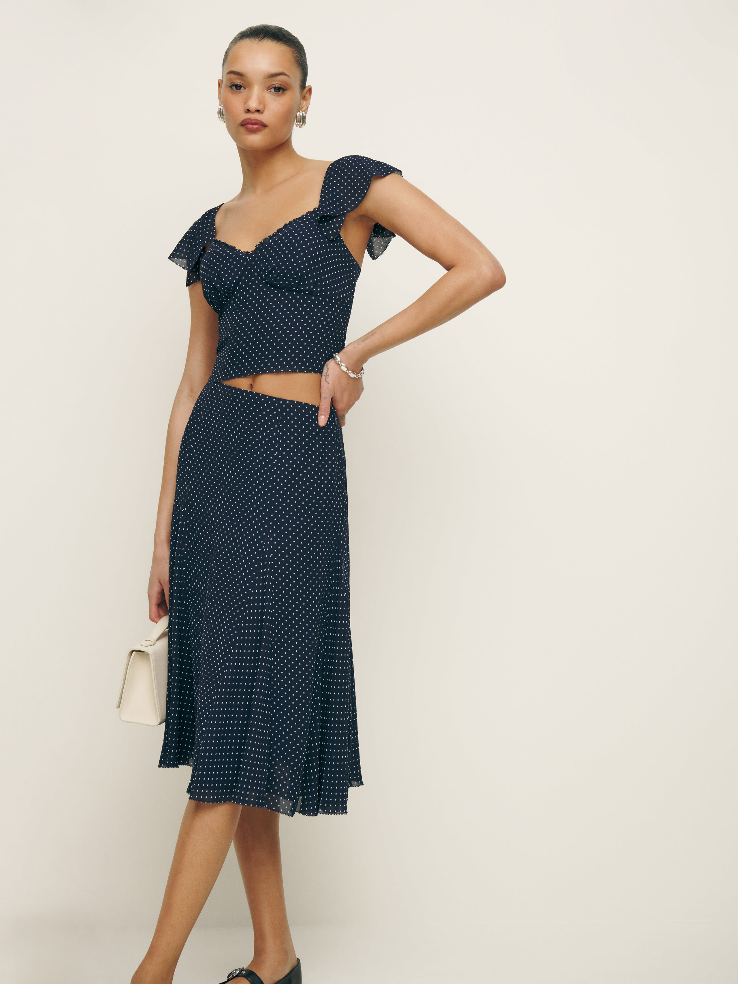 Reformation Sadie Two Piece In Button
