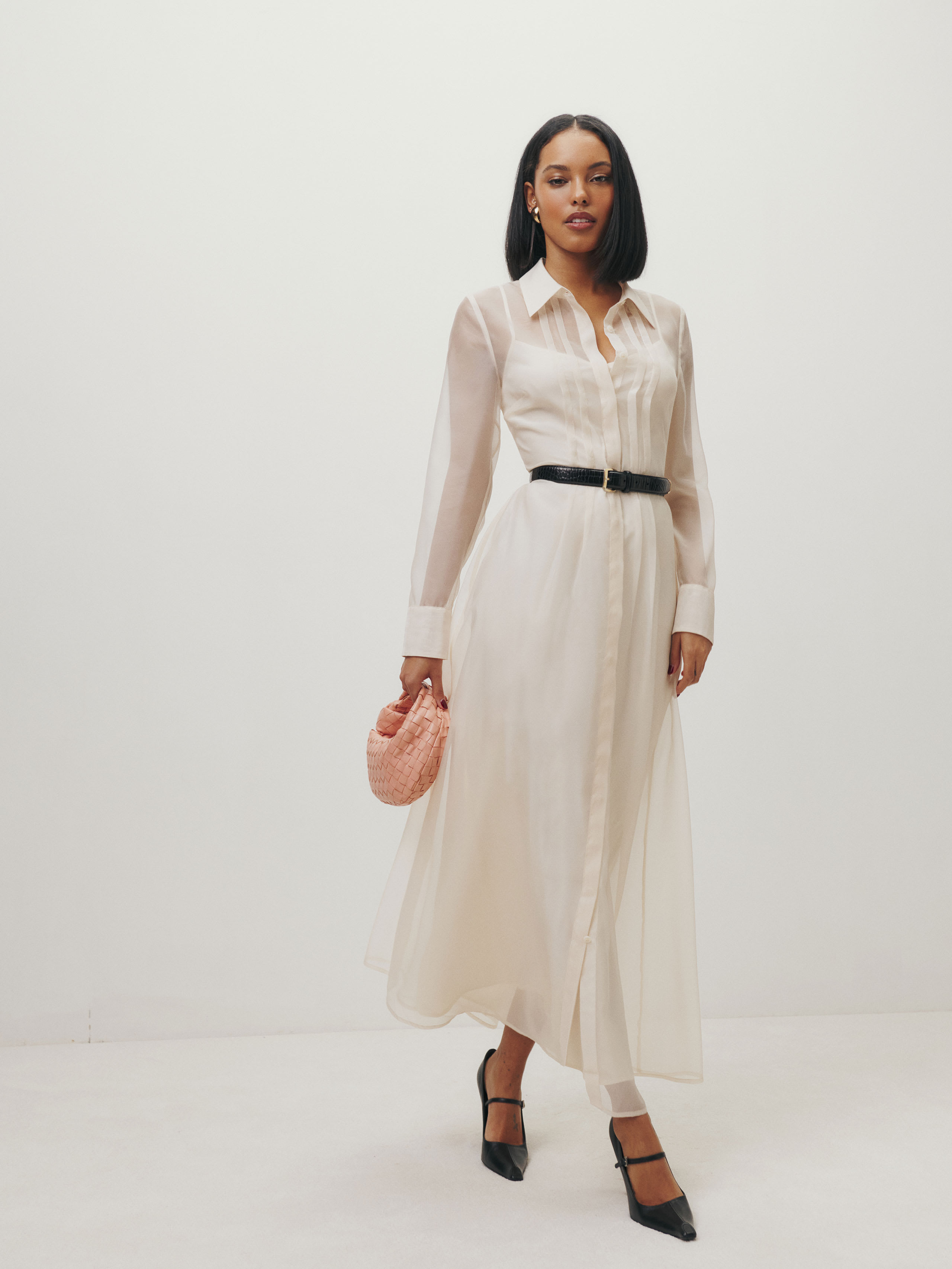 Reformation Andria Dress In Ivory