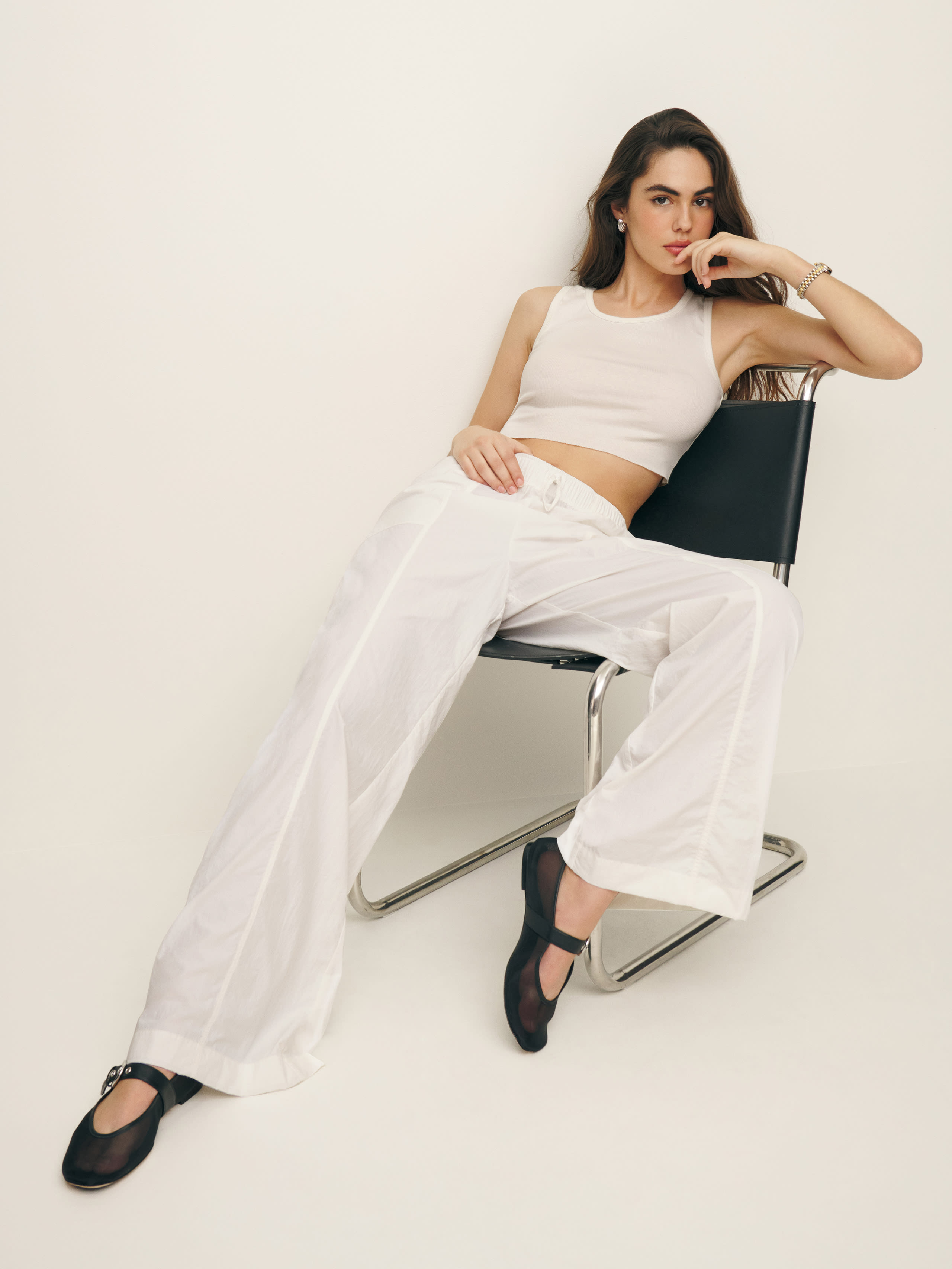 Reformation Declan Pant In White
